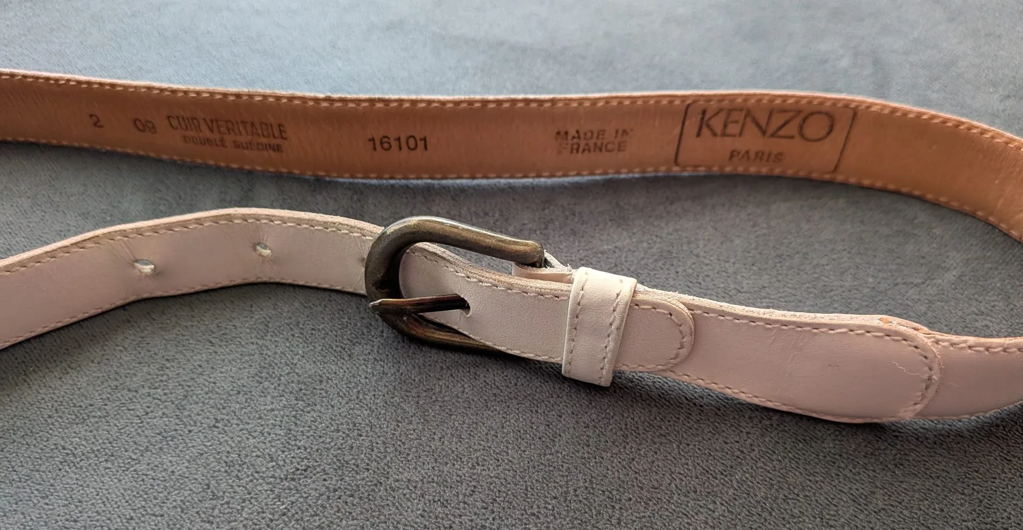 Elegant Kenzo Paris Vintage Bälte i Äkta Läder - Bild 5