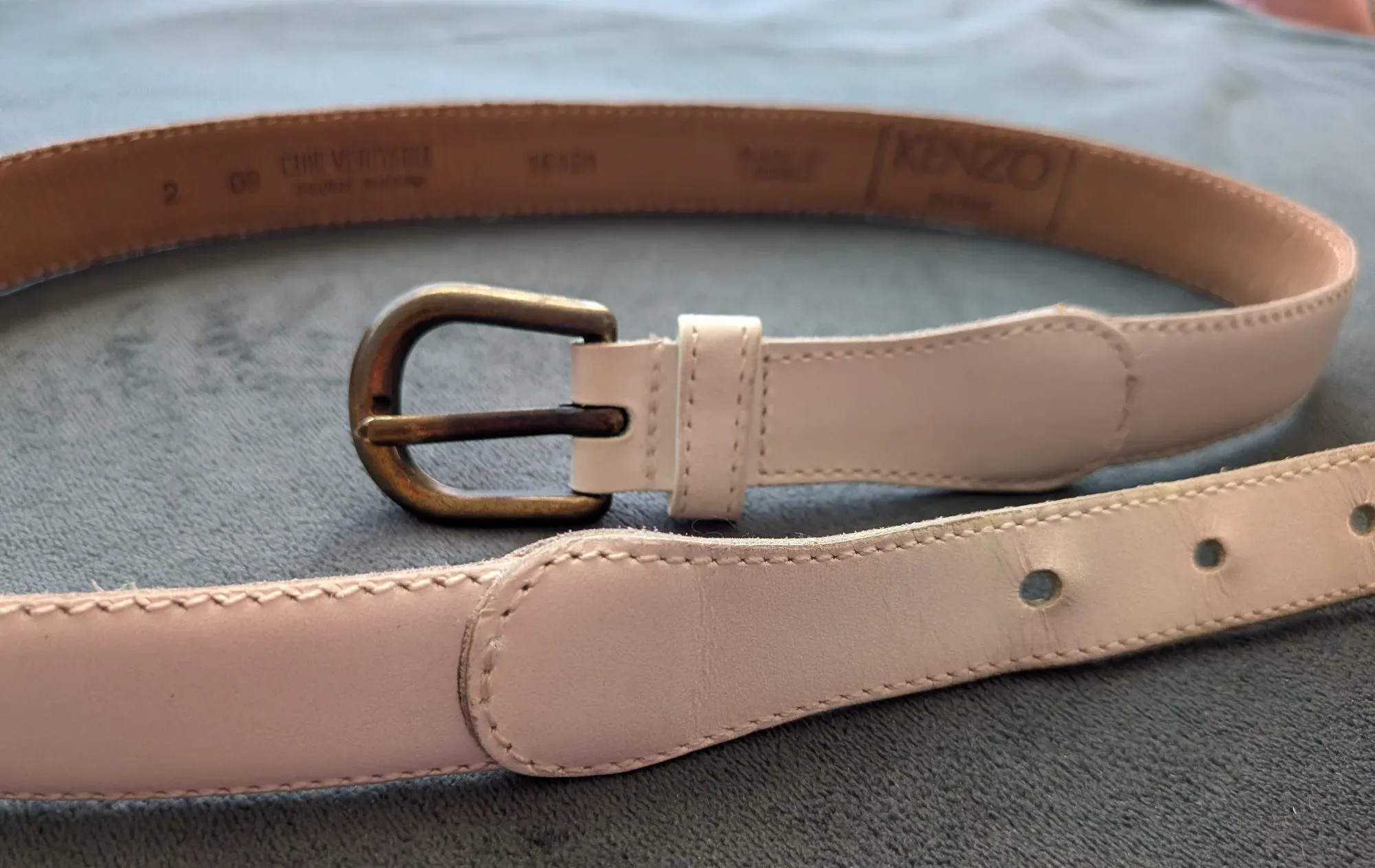 Elegant Kenzo Paris Vintage Bälte i Äkta Läder - Bild 2