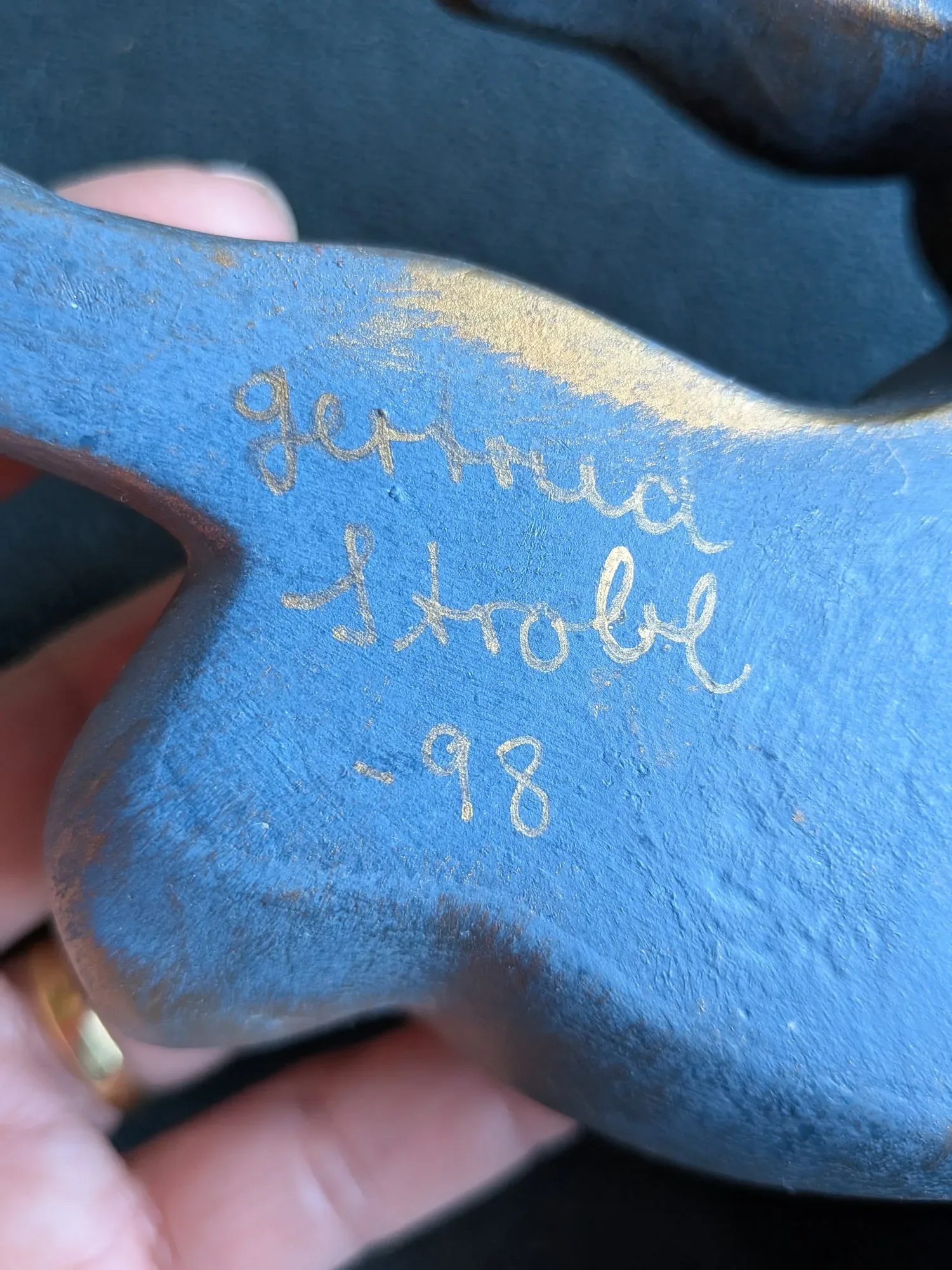 Unikt Änglapar – Väggreliefer av Gertrud Strobe, 1998 - Bild 2