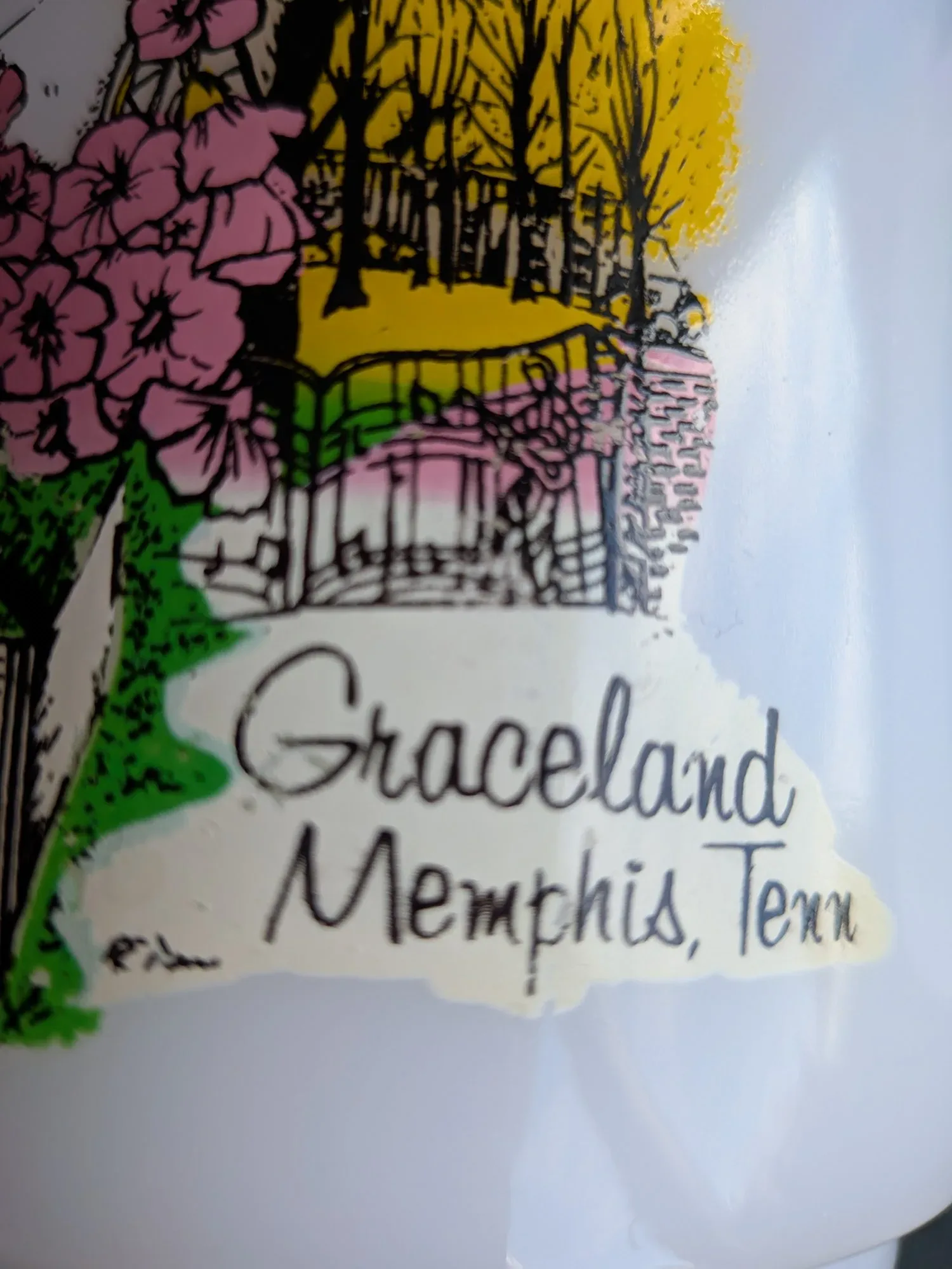 Vintage Glasbake Mugg: Elvis Presley & Graceland - Bild 8