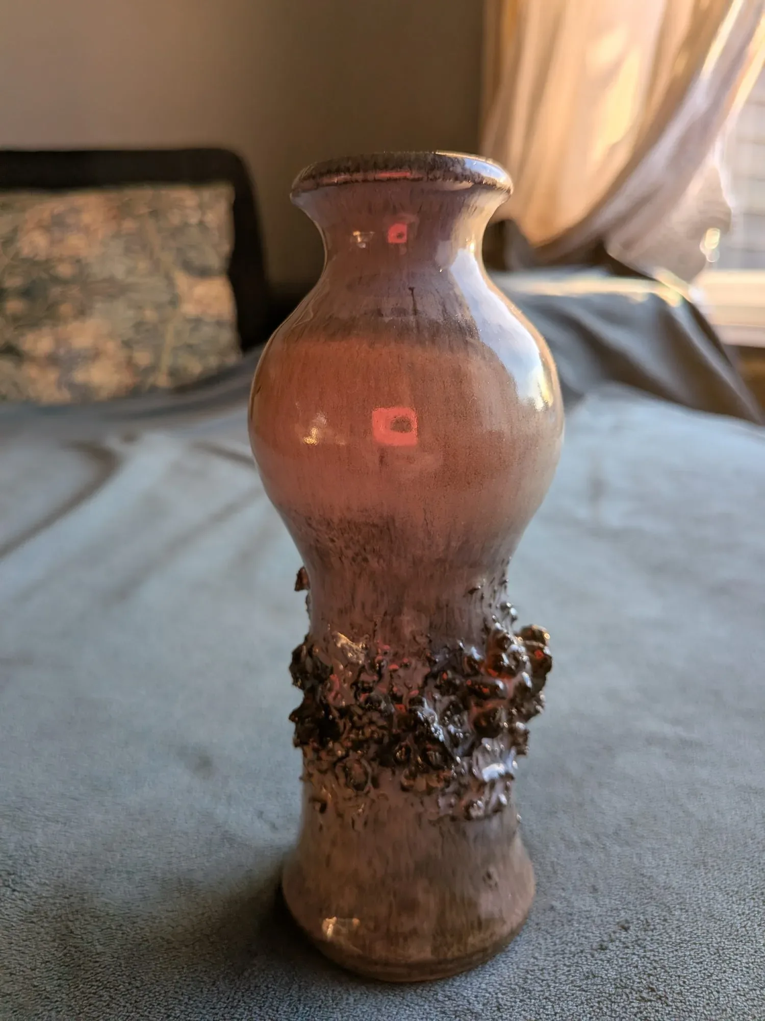 Unique Ceramic Vase "Lava" from Iceland, approx. 19.5 cm