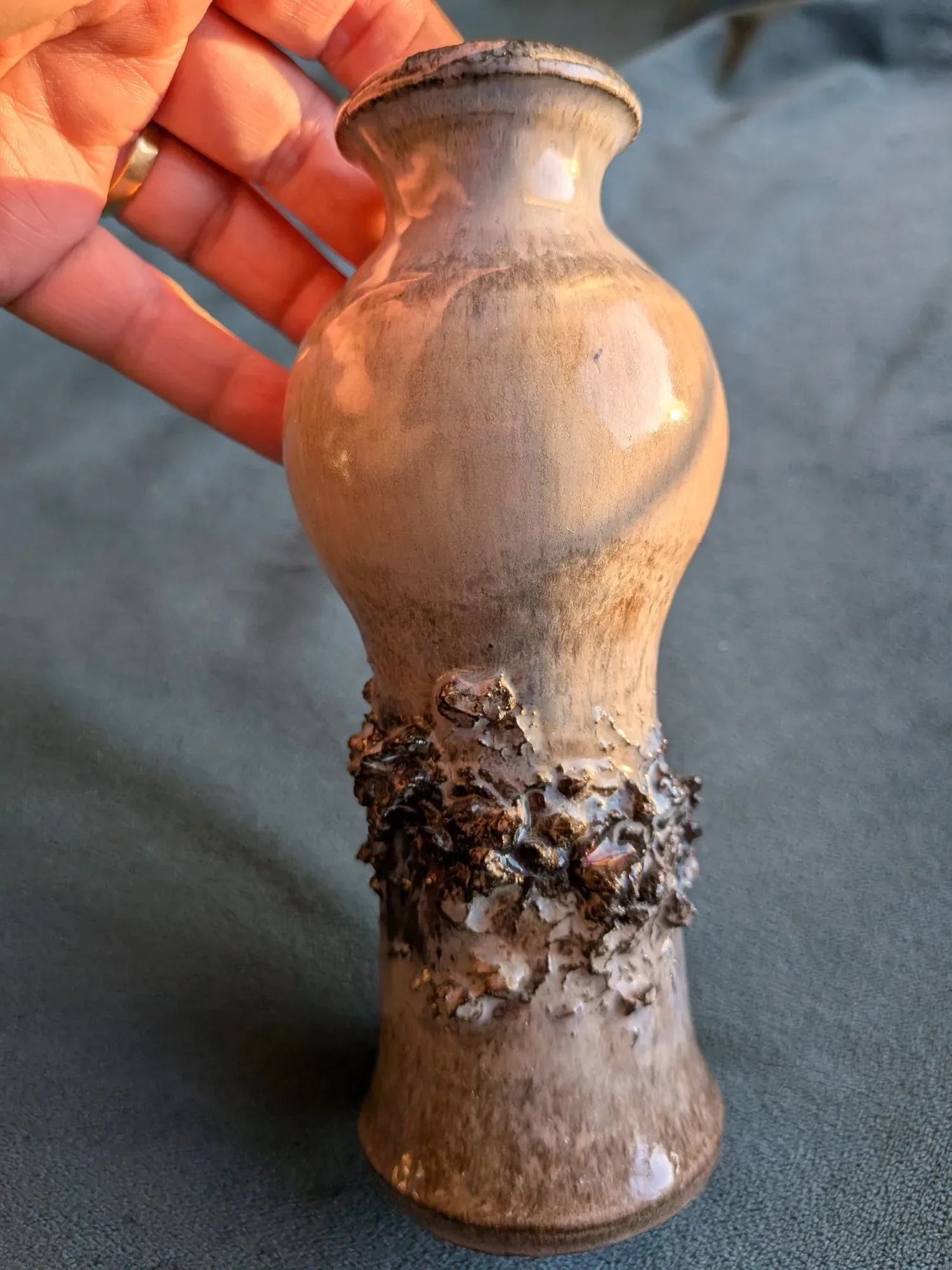 Unique Ceramic Vase "Lava" from Iceland, approx. 19.5 cm - Image 10