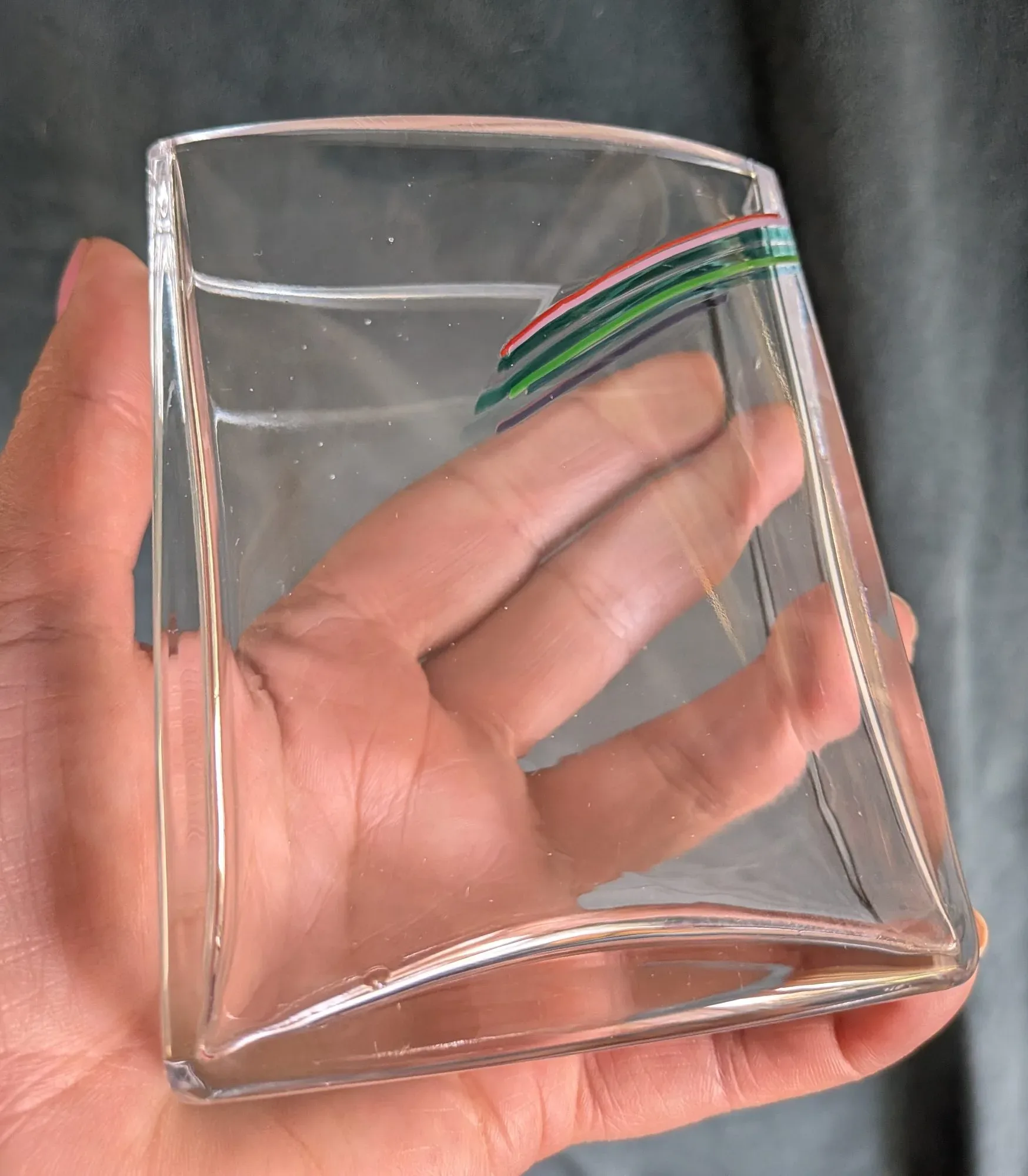 Elegant Glass Vase – likely Bertil Vallien for Kosta Boda (Rainbow series) - Image 8