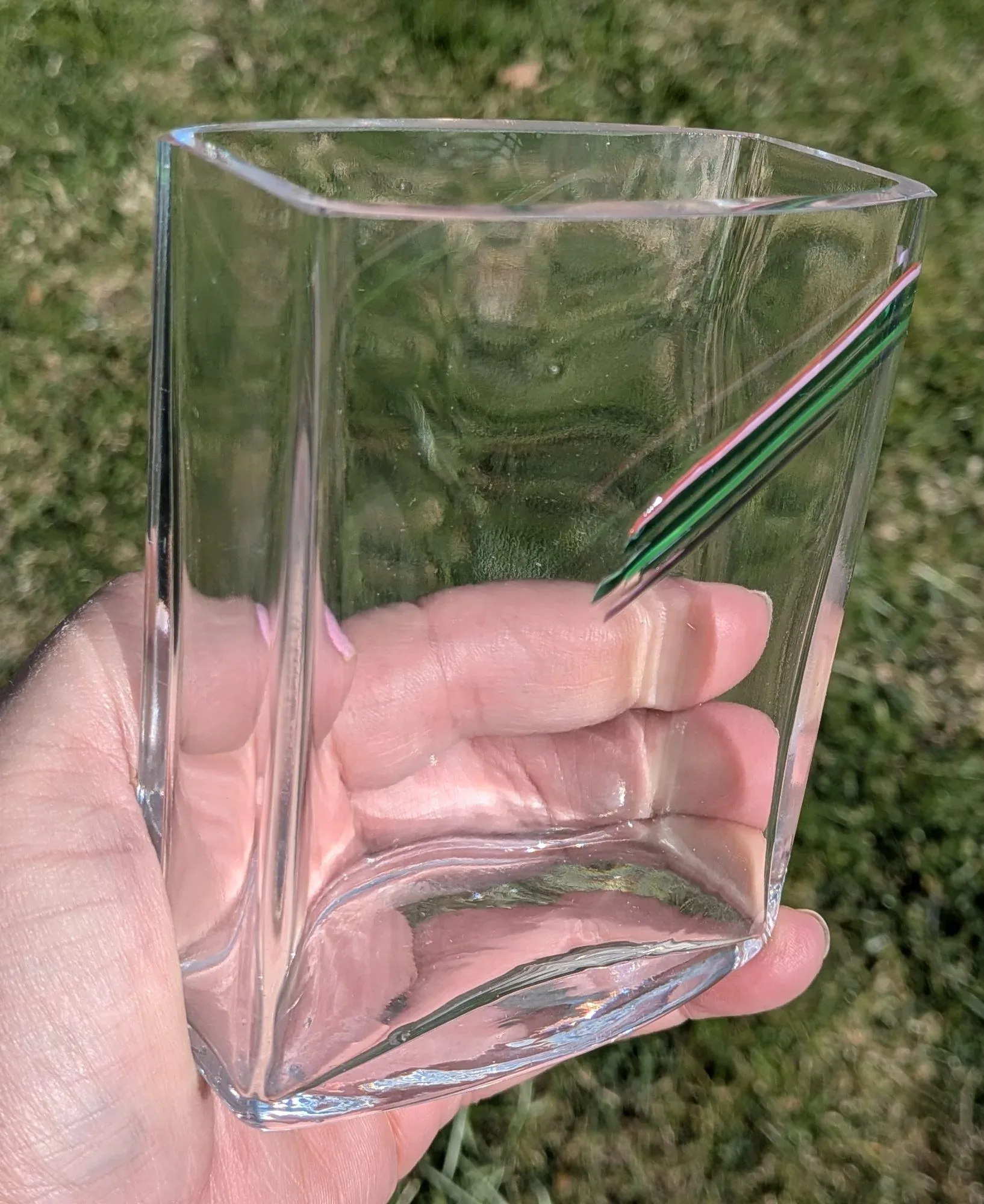 Elegant Glass Vase – likely Bertil Vallien for Kosta Boda (Rainbow series) - Image 4
