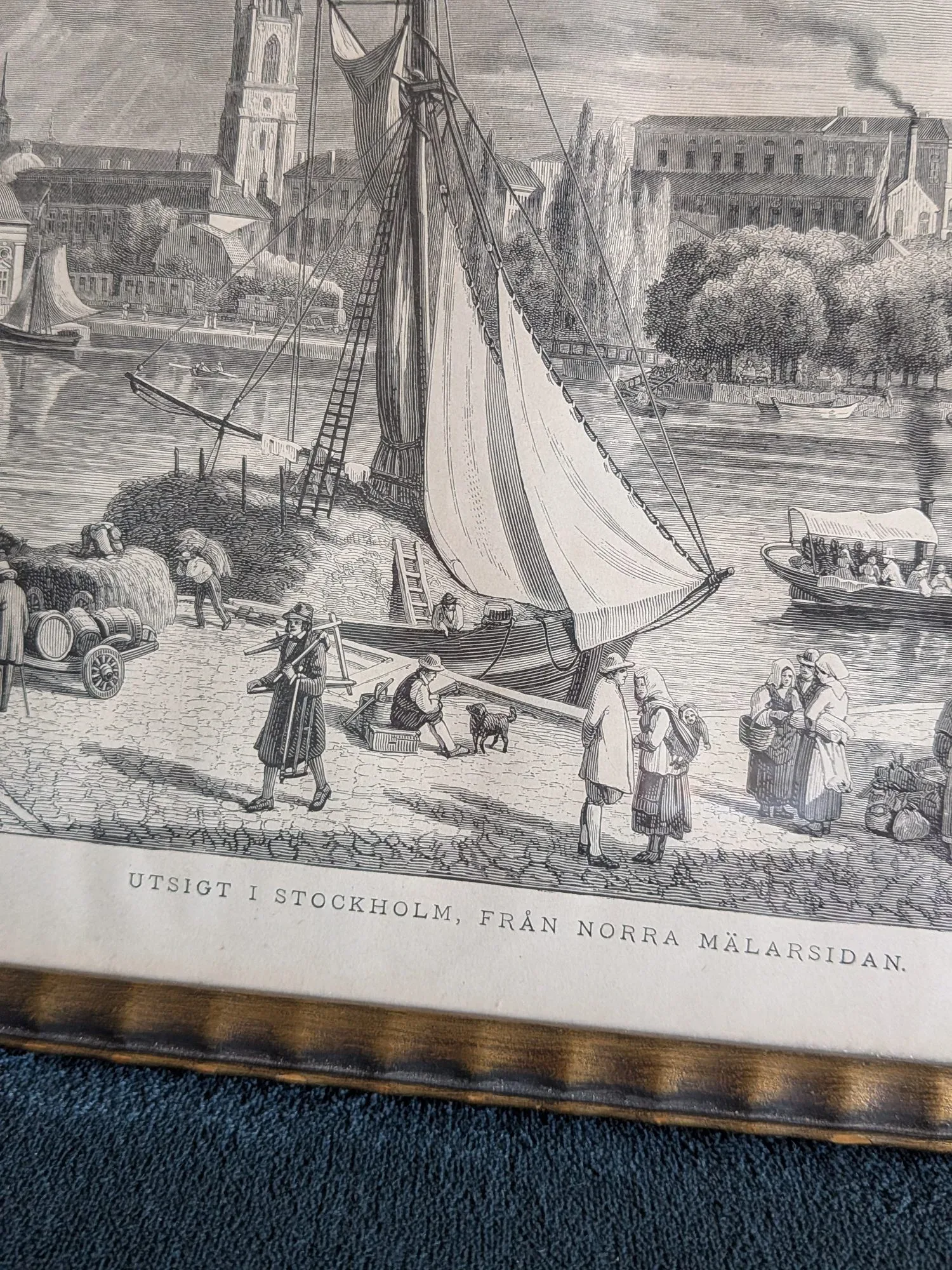 Historic Engraving: View of Stockholm by Gustaf Vilhelm Palm - Image 6