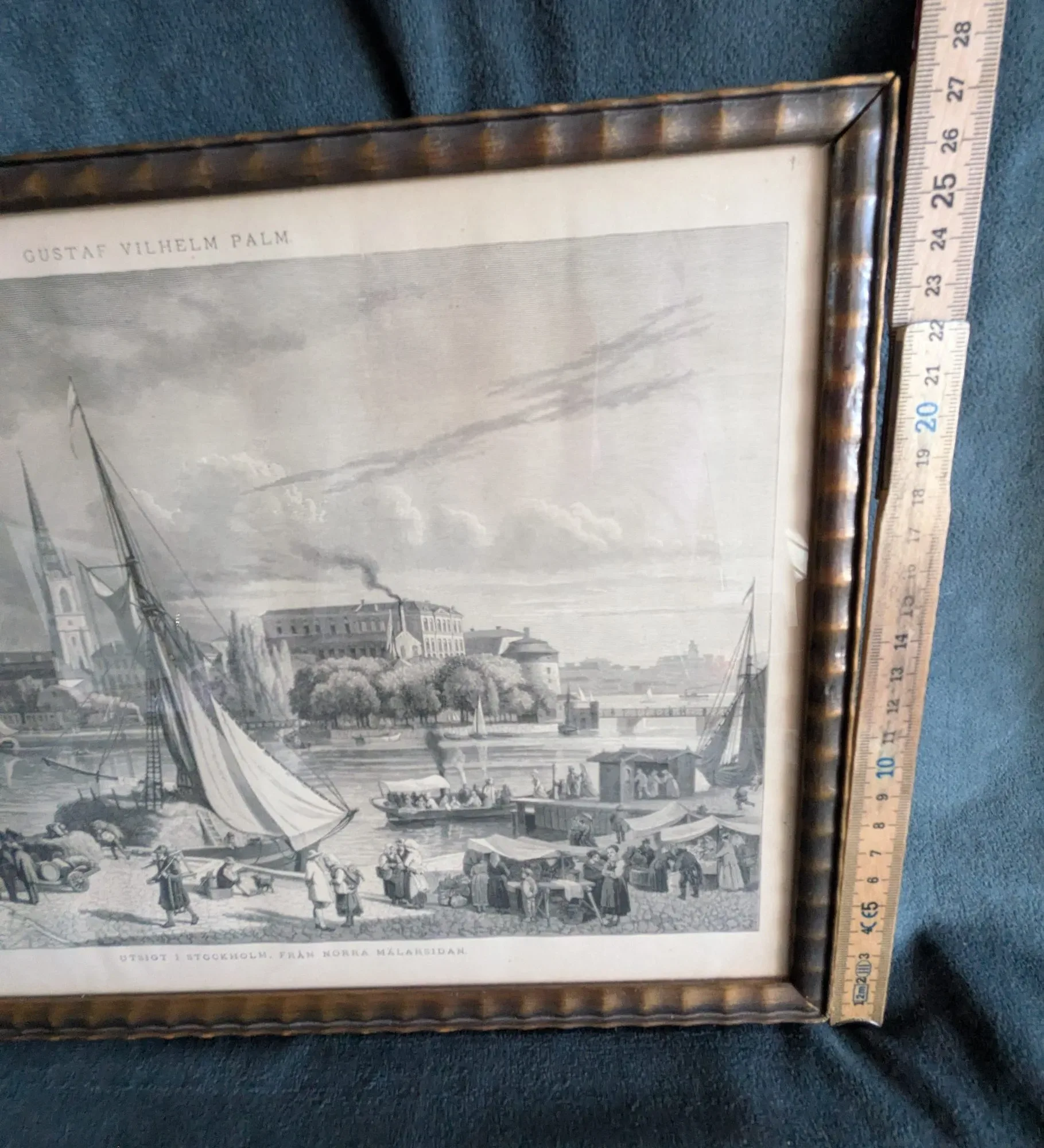Historic Engraving: View of Stockholm by Gustaf Vilhelm Palm - Image 2