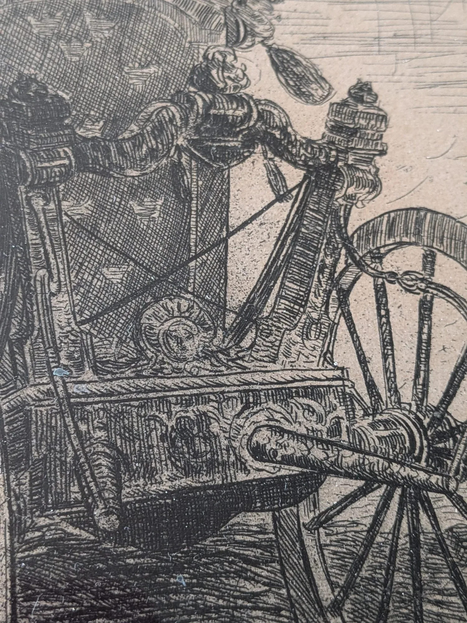 Vintage Etsning J. Salmson – "En liten älskvärd scen" (1919) - Bild 8