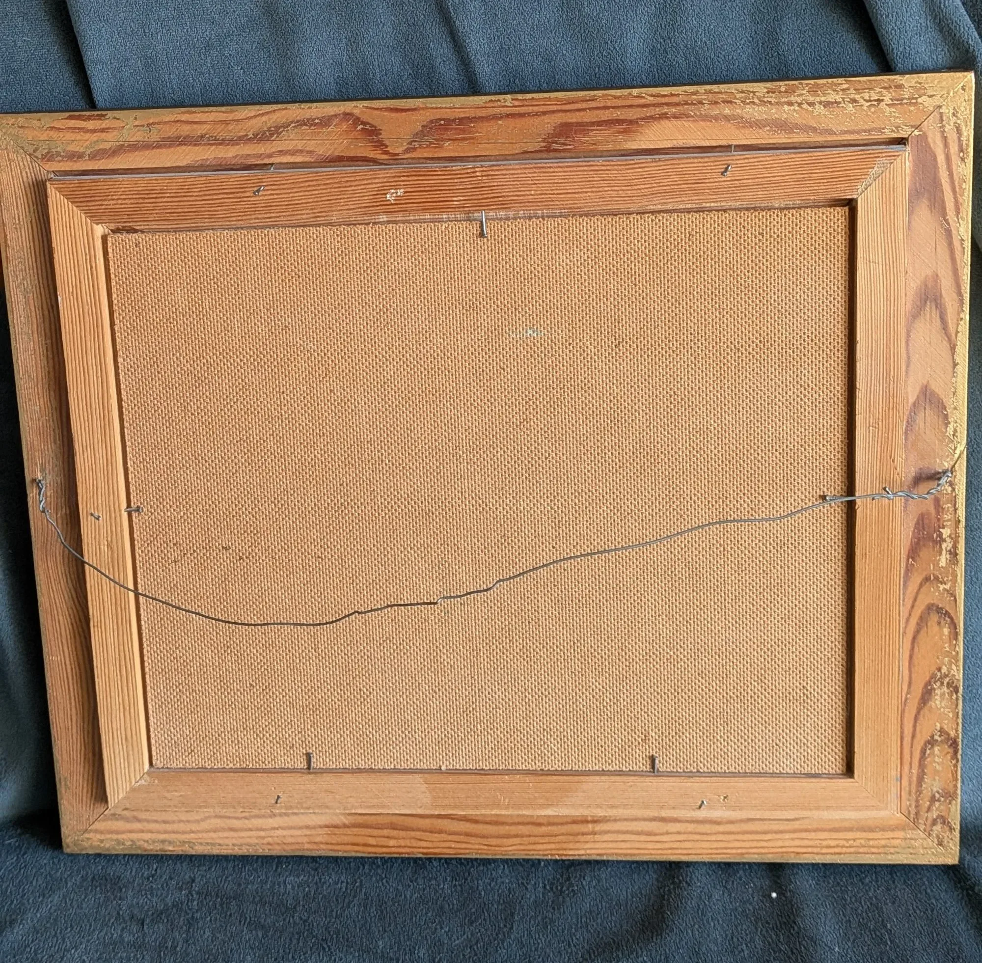Vintage Oljemålning Landskap Signerad J.S. Palm - Bild 6