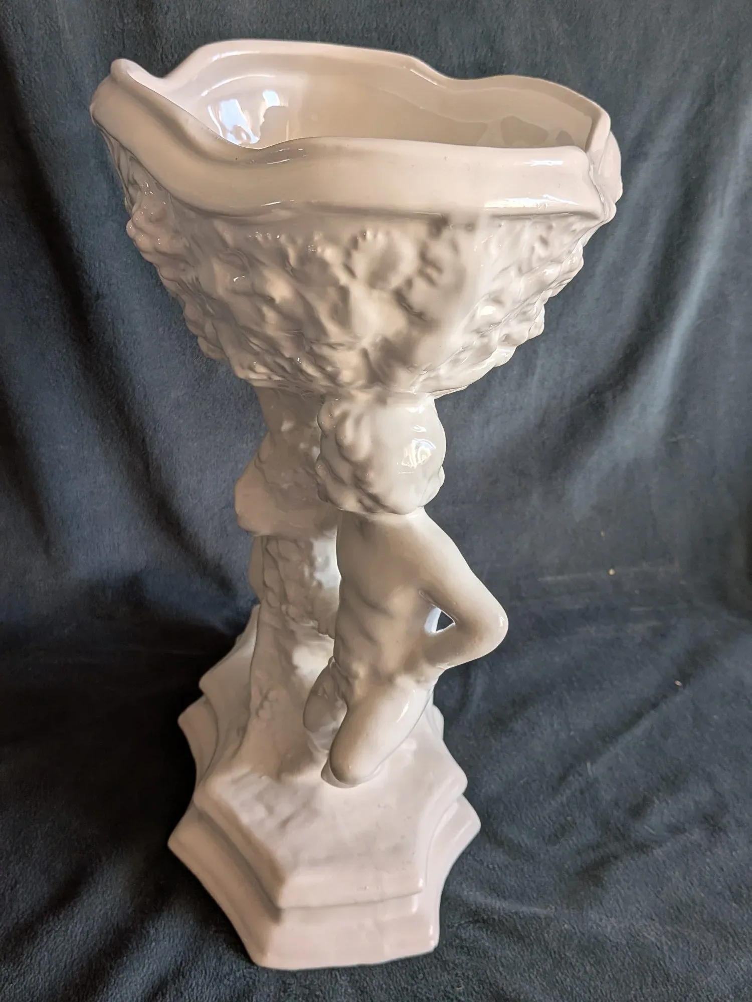 Elegant Vintage Keramikurna med Keruber - Bild 5