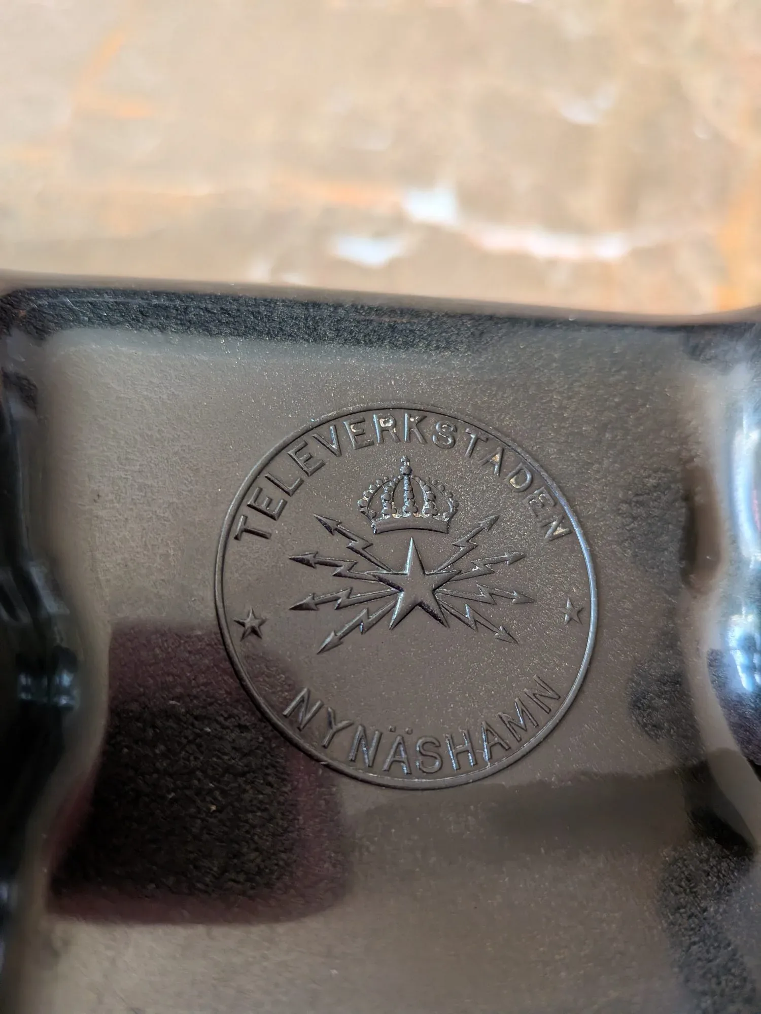 Klassisk Svart Bakelittelefon – Vintage Televerket - Bild 7