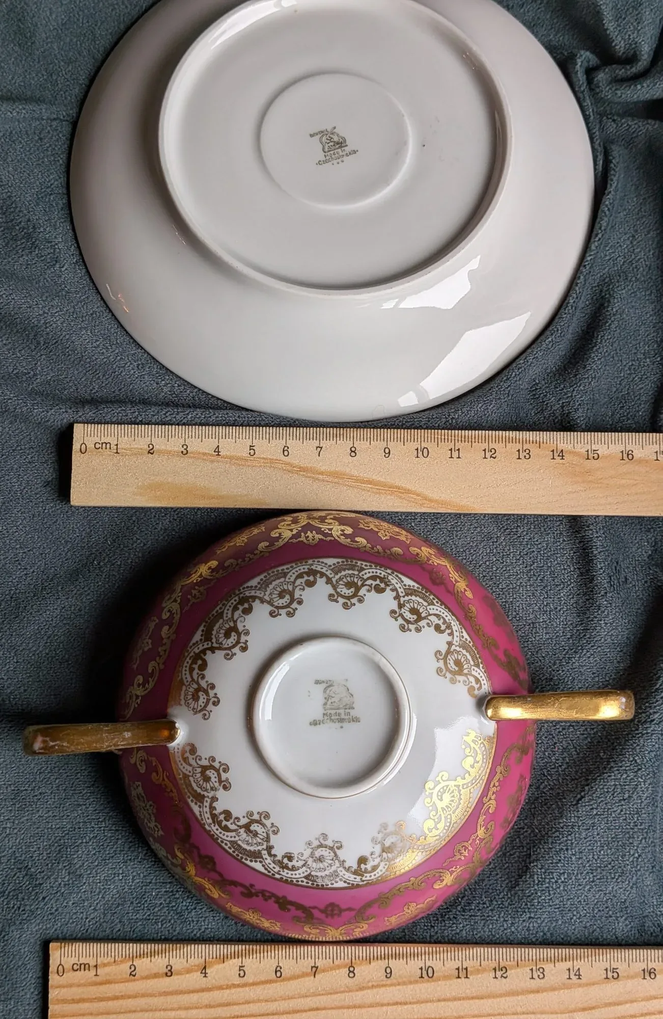 Bohemia Vintage Soppskålar med Fat – Rosa & Guld (2-pack) - Bild 5