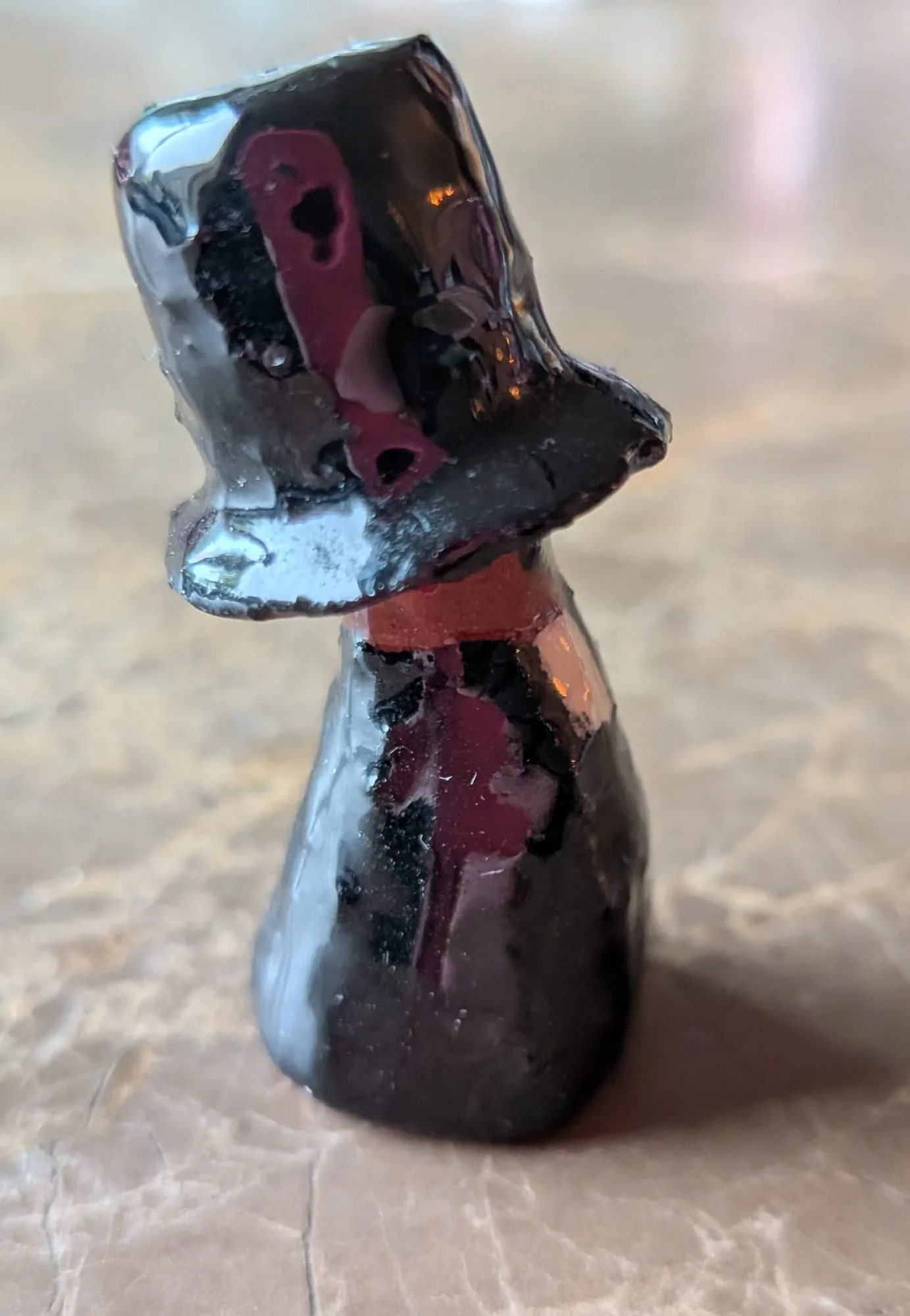 Charmig Vintage Keramikfigurin med Hög Hatt - Bild 5