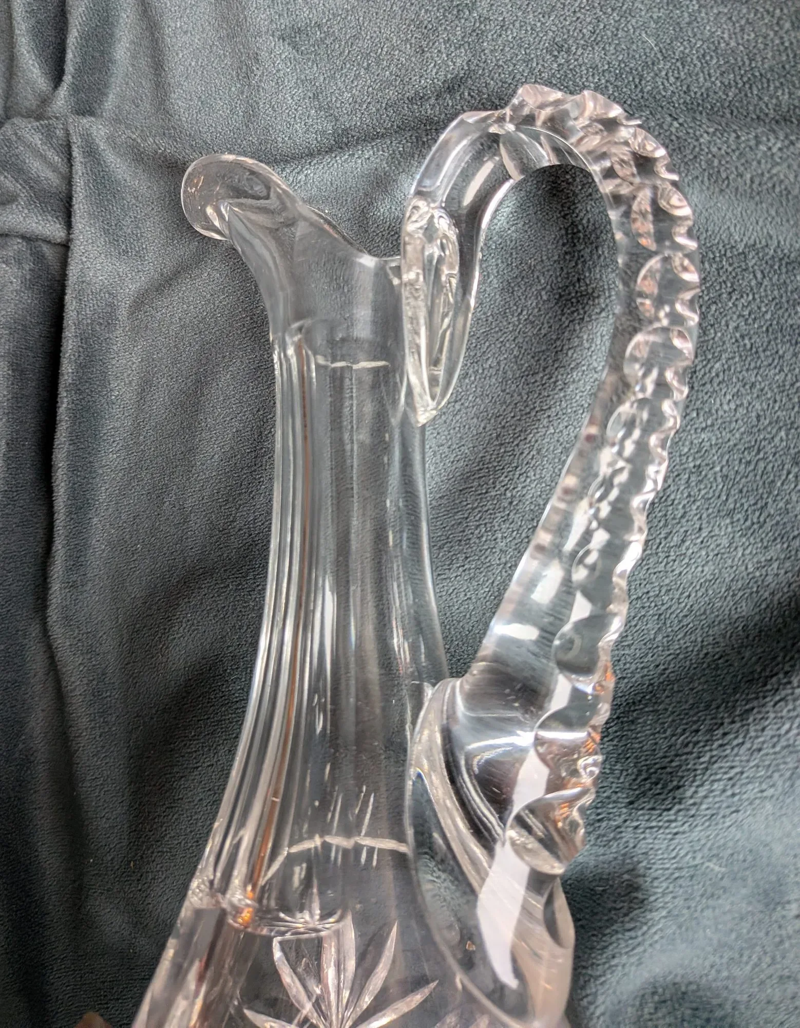 Elegant Slipad Kristallkaraff med Handtag & Propp - Bild 2