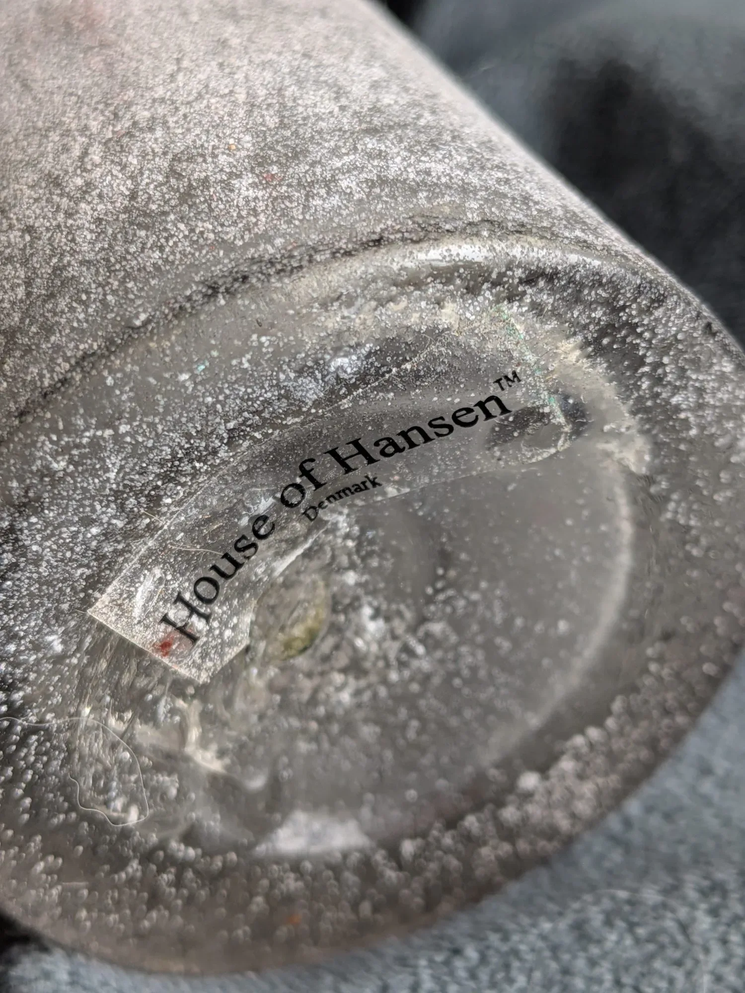 Unik Frostat Glasvas – House of Hansen, Danmark - Bild 8