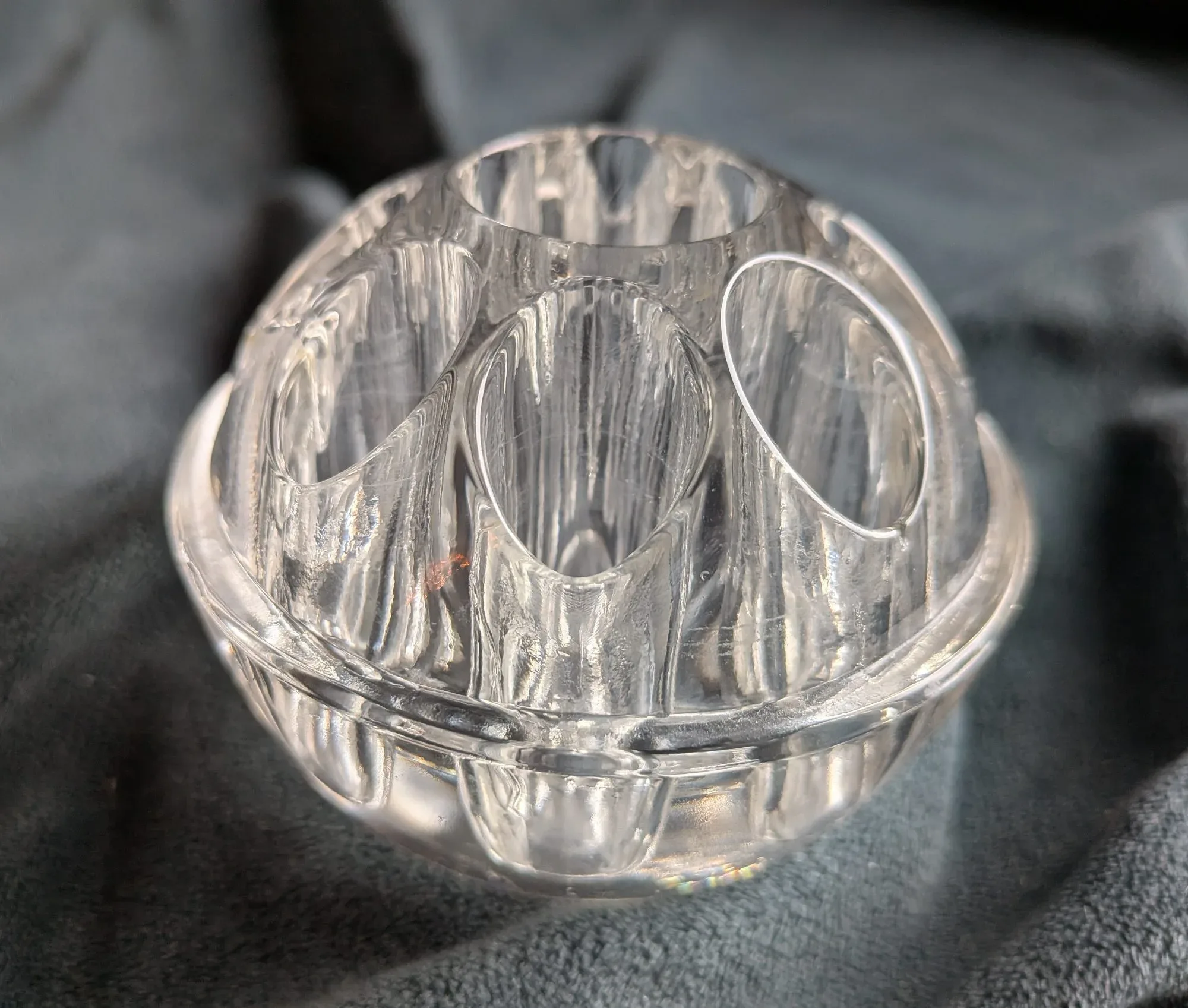 Vintage Blomsterfakir i Klart Glas - Bild 8