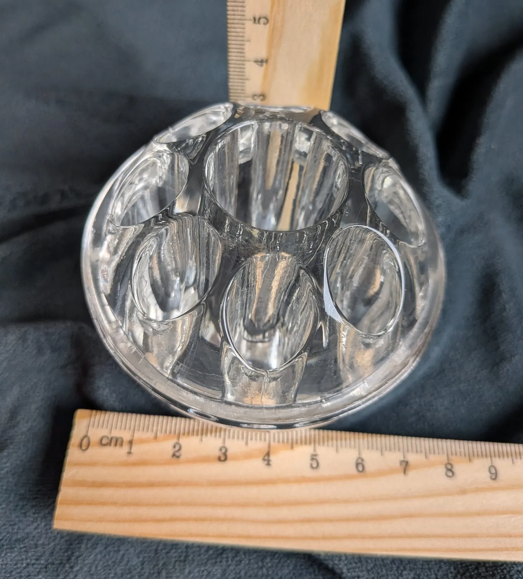 Vintage Blomsterfakir i Klart Glas - Bild 4