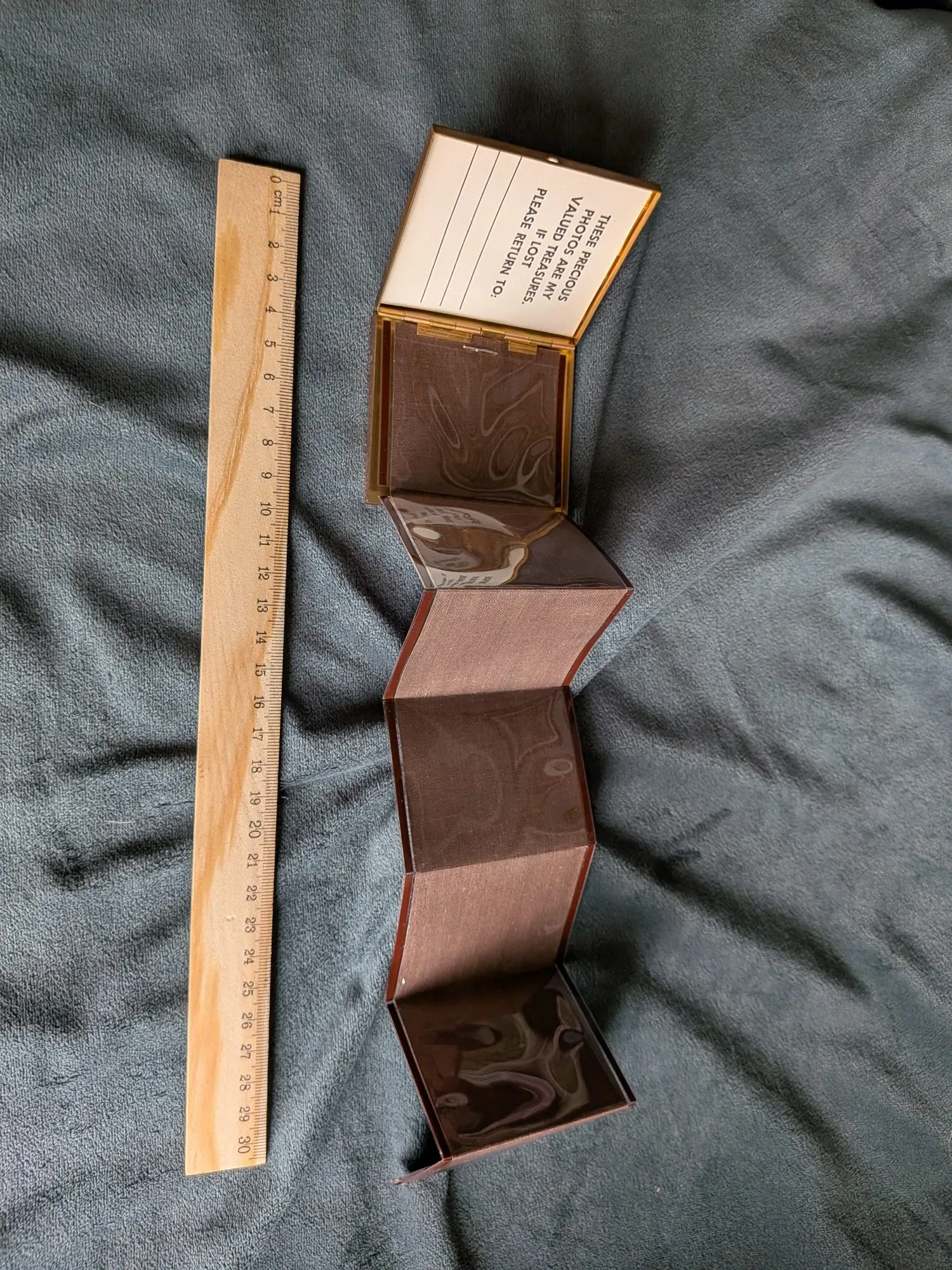 Elegant Vintage Fotobox i Guldfärgad Metall - Bild 13