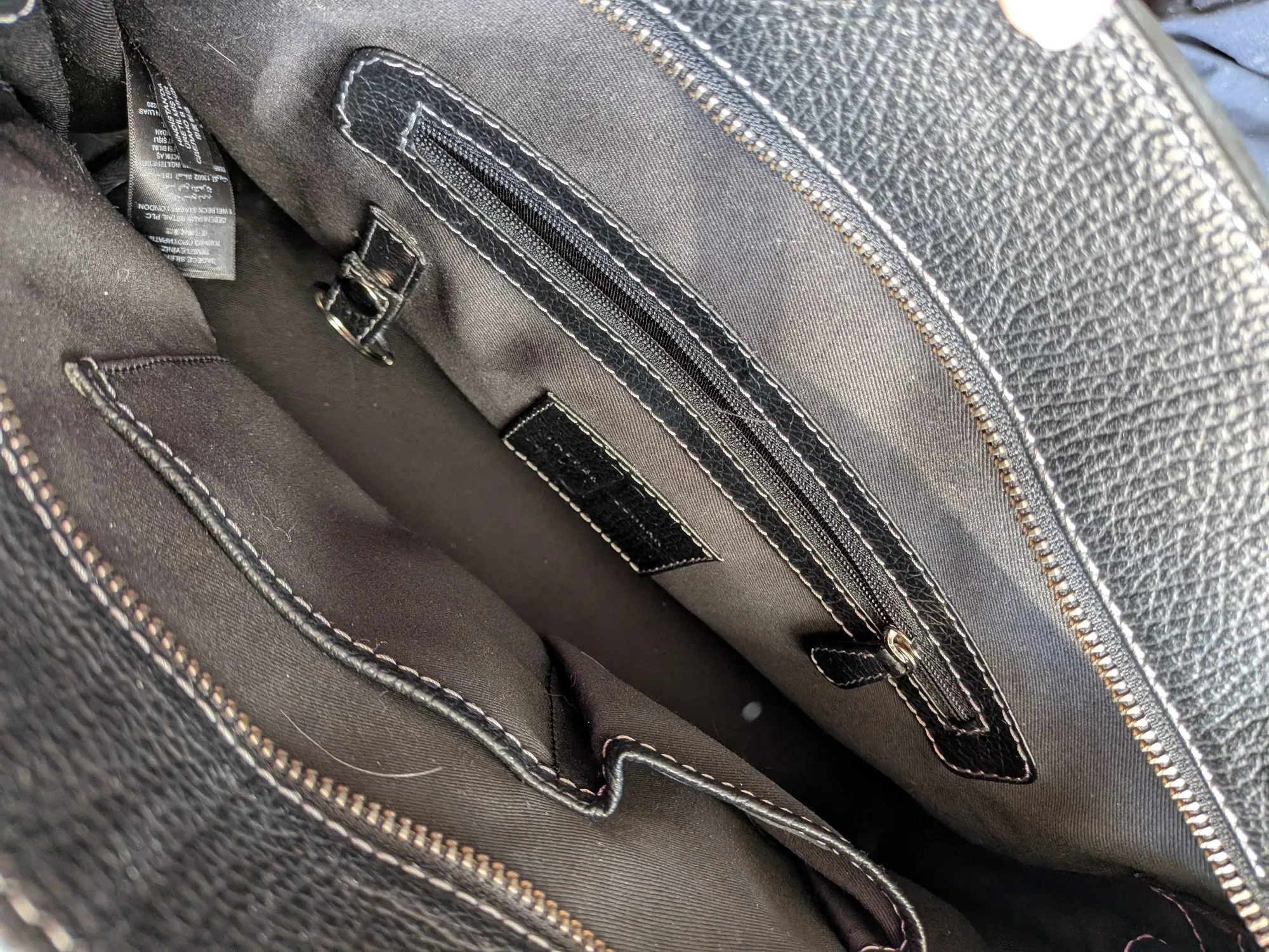 Elegant Jasper Conran Black Leather Handbag - Image 8
