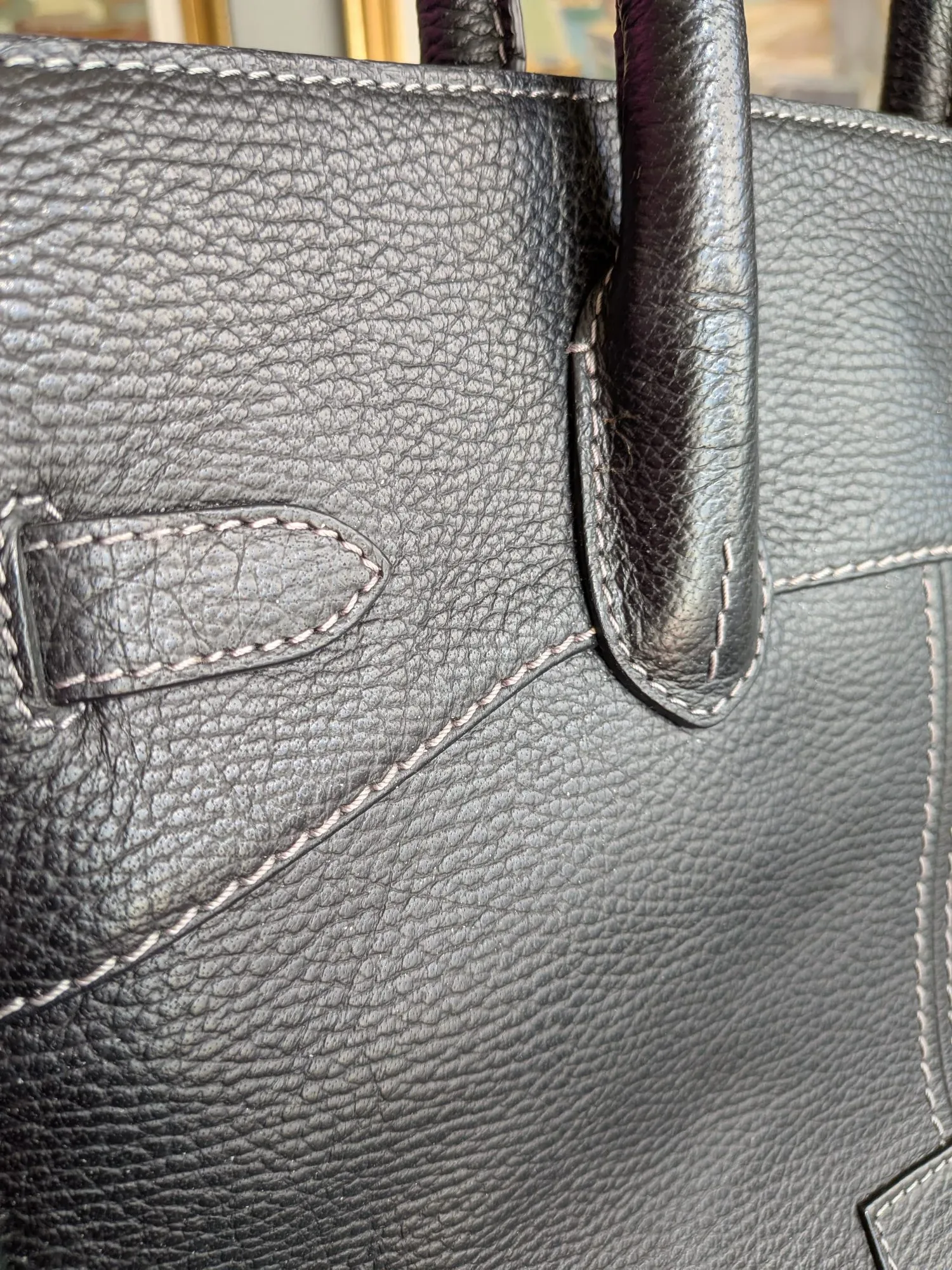 Elegant Jasper Conran Black Leather Handbag - Image 5