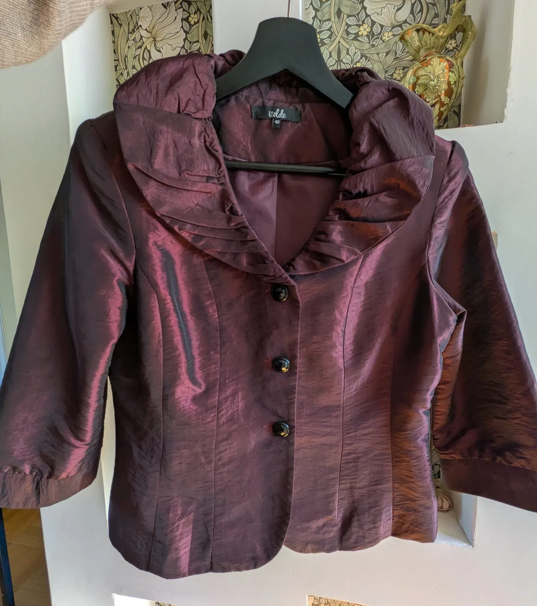Isolde Polyester Taftliknande Kavaj, Storlek 40 - Bild 13