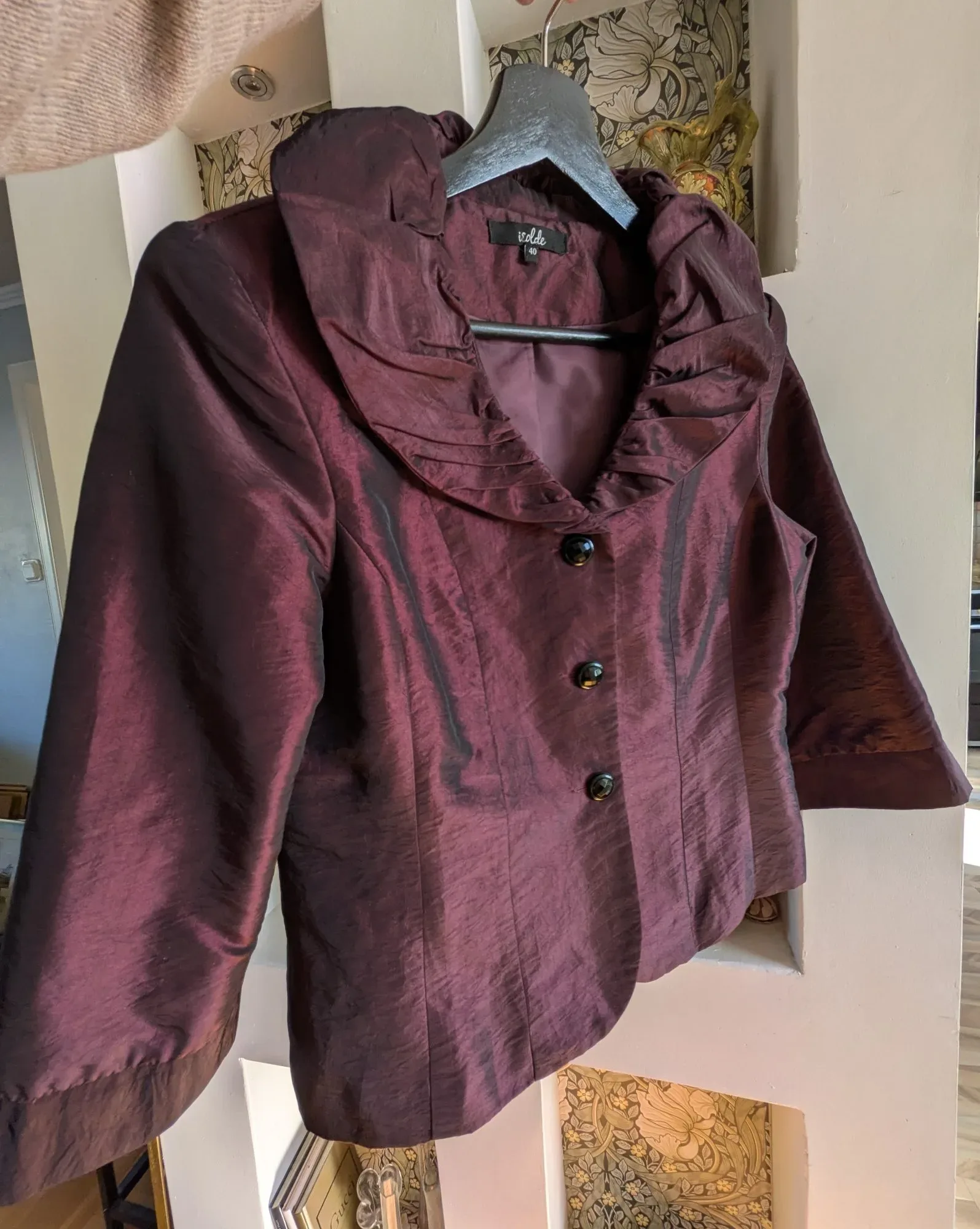 Isolde Polyester Taftliknande Kavaj, Storlek 40 - Bild 12