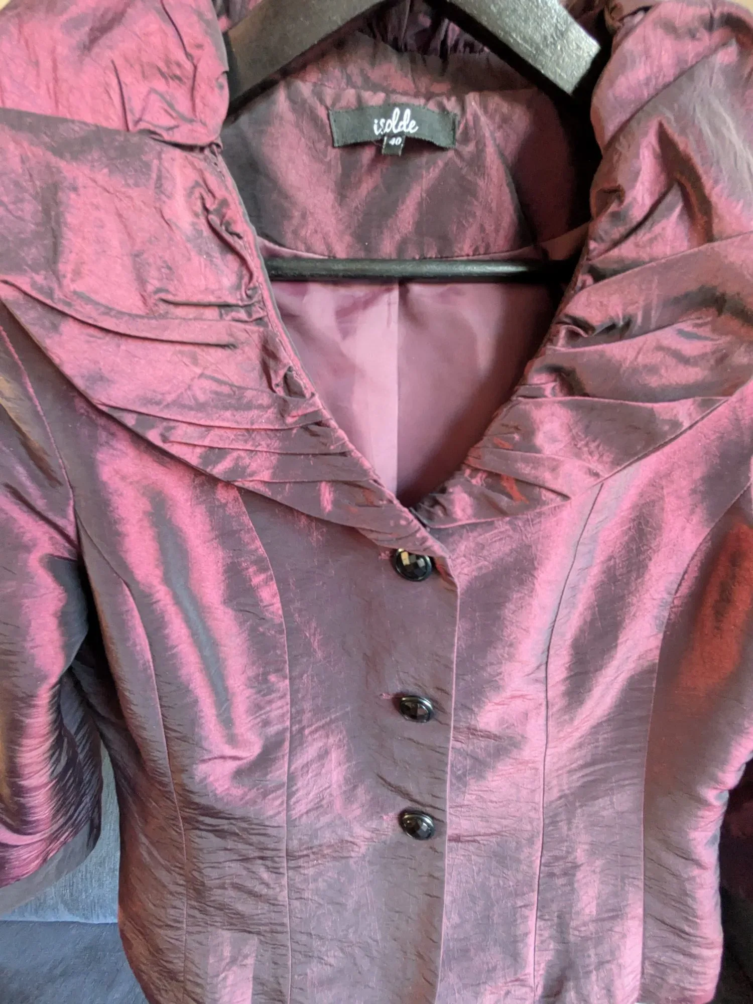 Isolde Polyester Taftliknande Kavaj, Storlek 40 - Bild 5