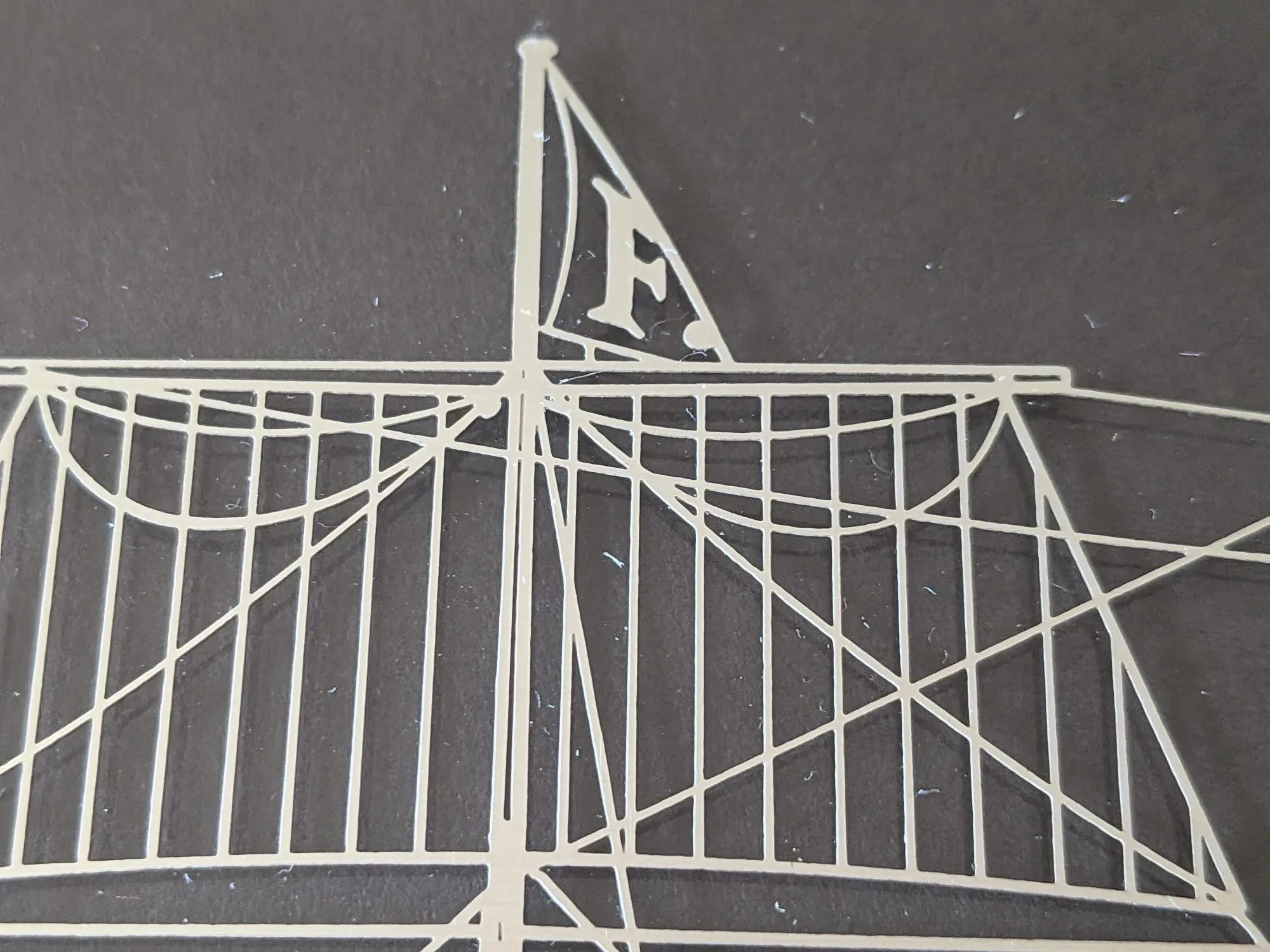 Detailed Ship Relief in Wooden Frame, Nautical Style - Image 4