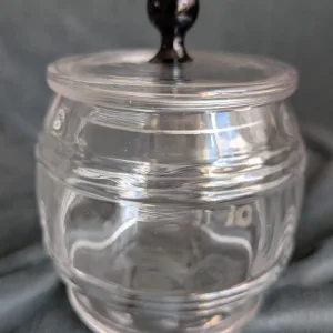 Vintage Glasburk med Knopplock