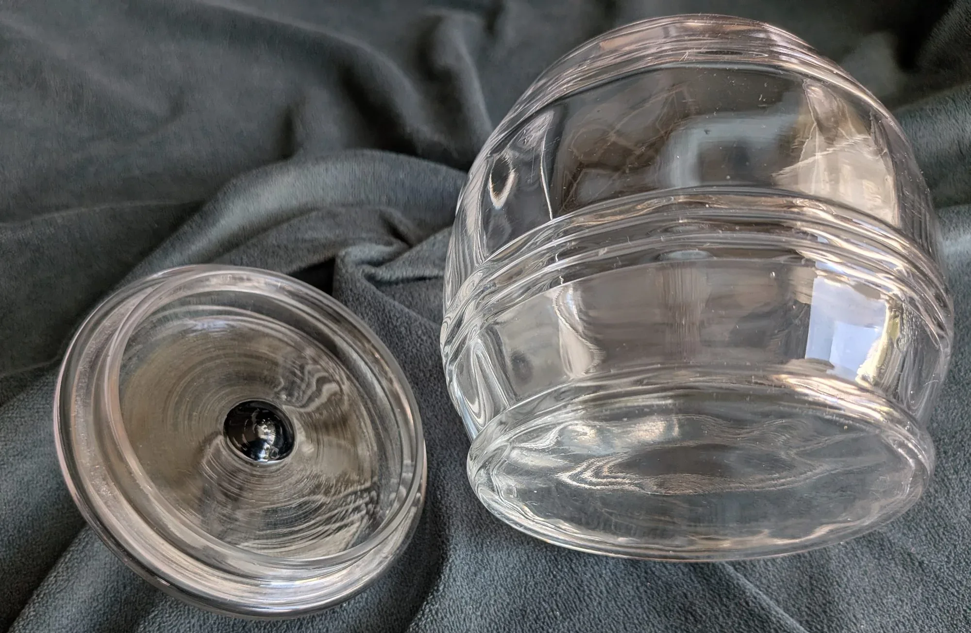 Vintage Glasburk med Knopplock - Bild 4