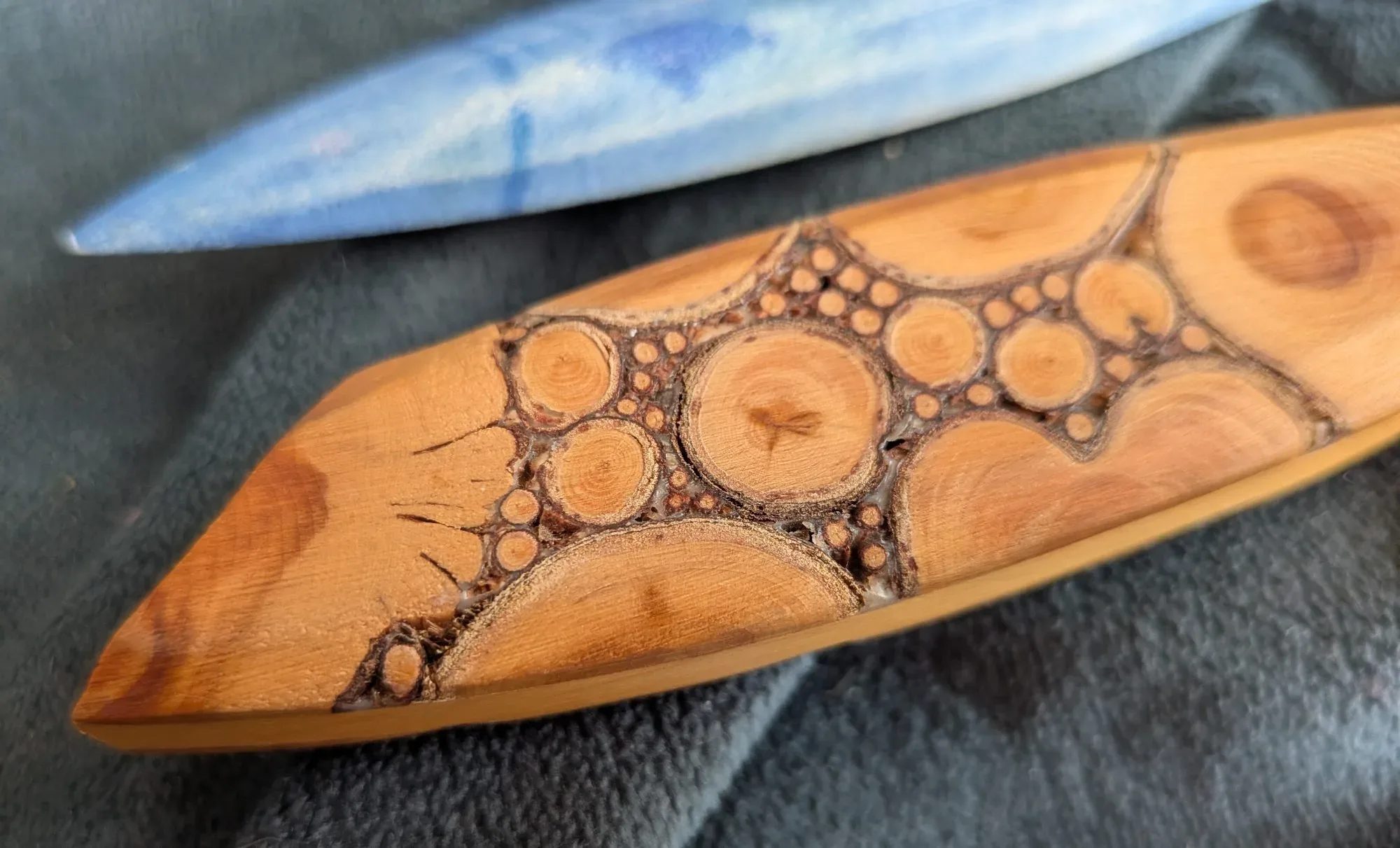 Gullsmidja Åholmens Butter Knife & Hand-Painted Fish Fork Set - Image 6