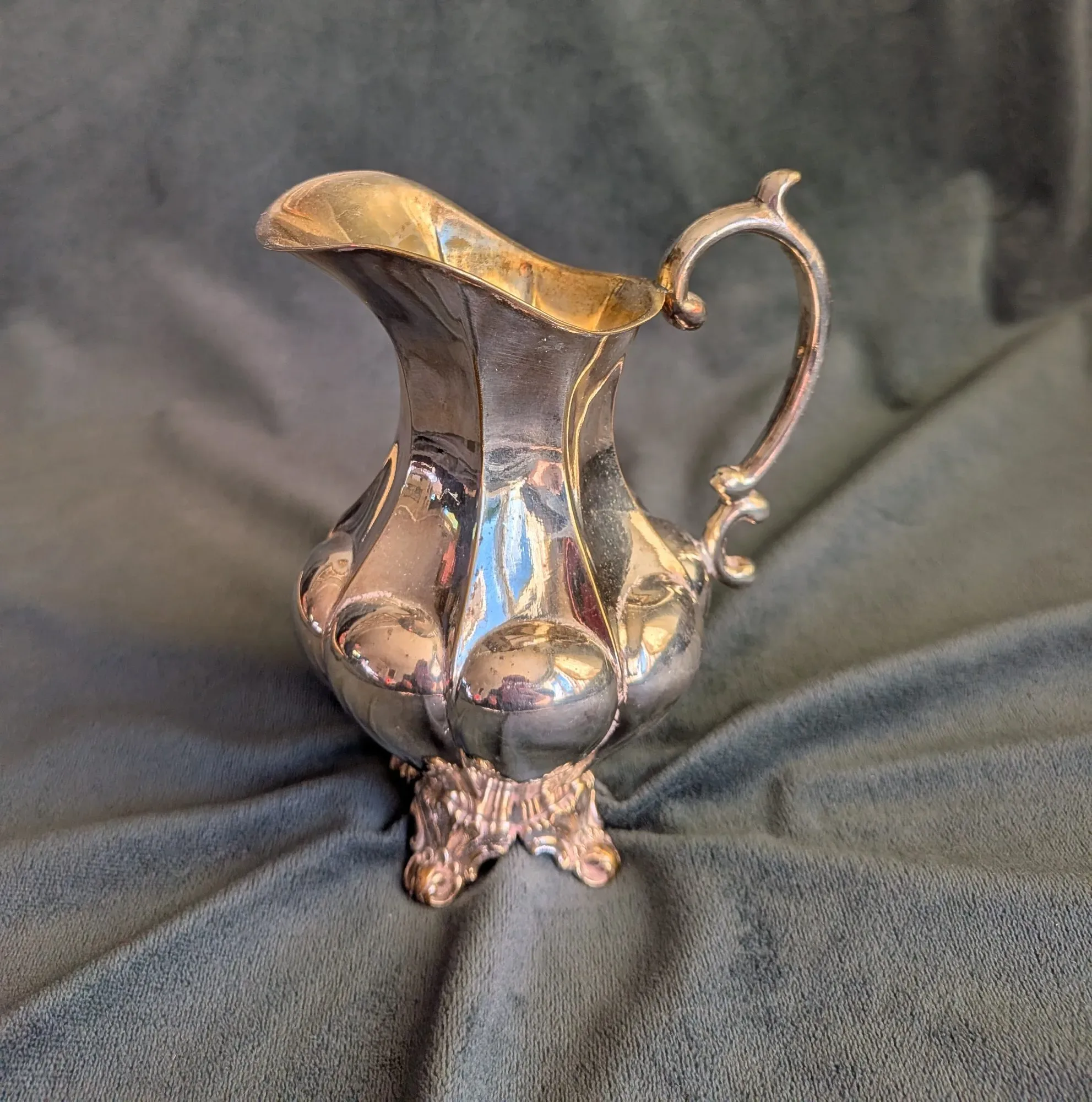Silver-plated Cream Jug, CGH NS, Baroque Style