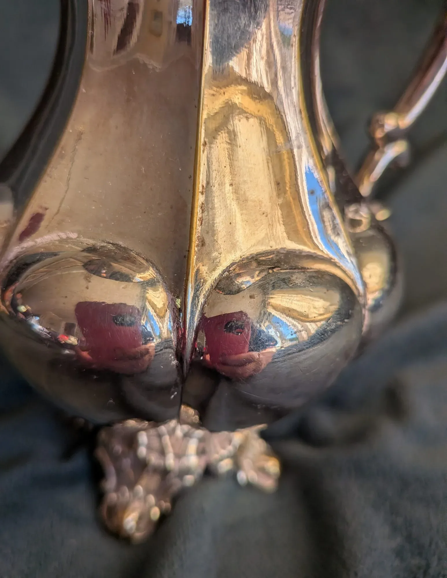 Silver-plated Cream Jug, CGH NS, Baroque Style - Image 2