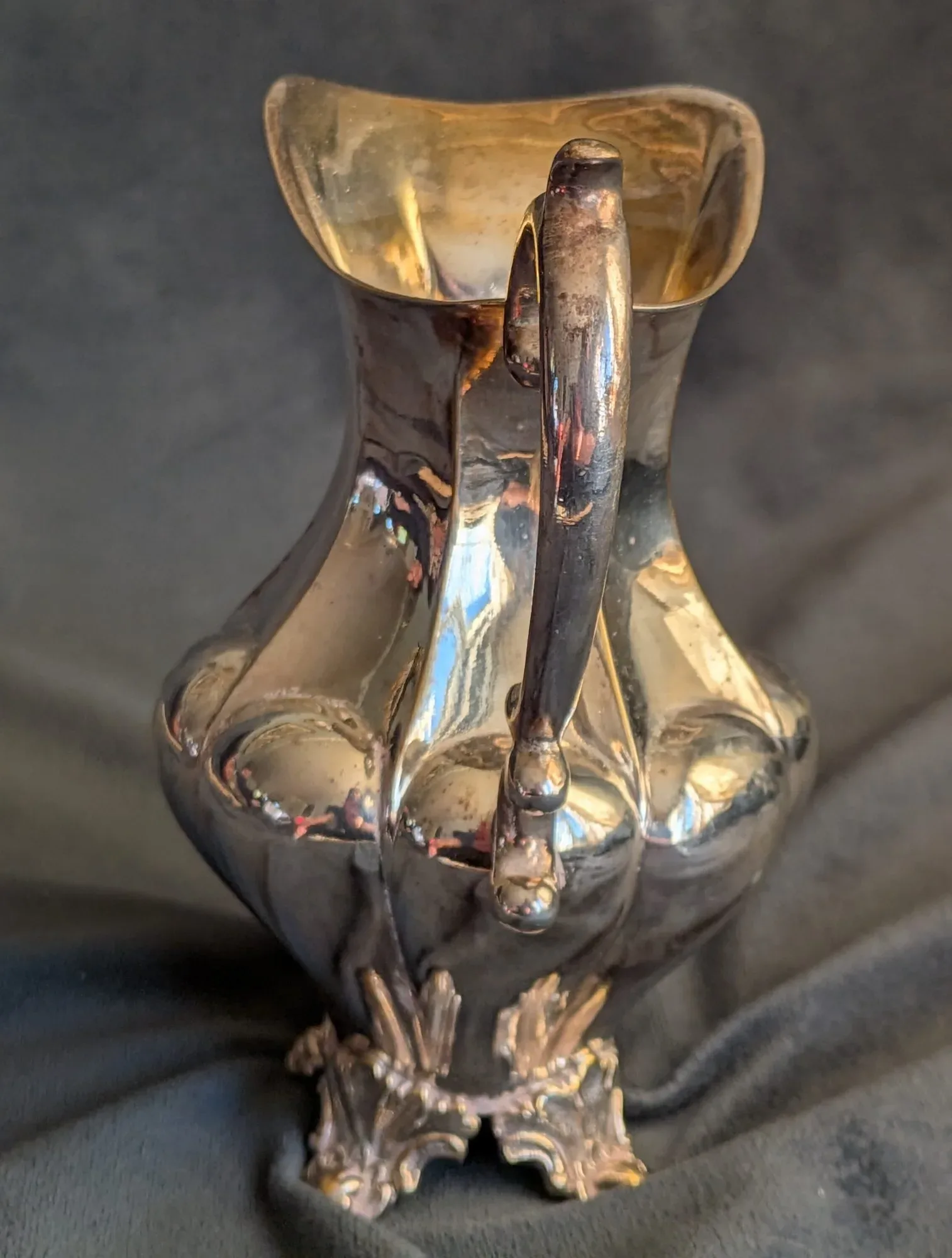 Silver-plated Cream Jug, CGH NS, Baroque Style - Image 9