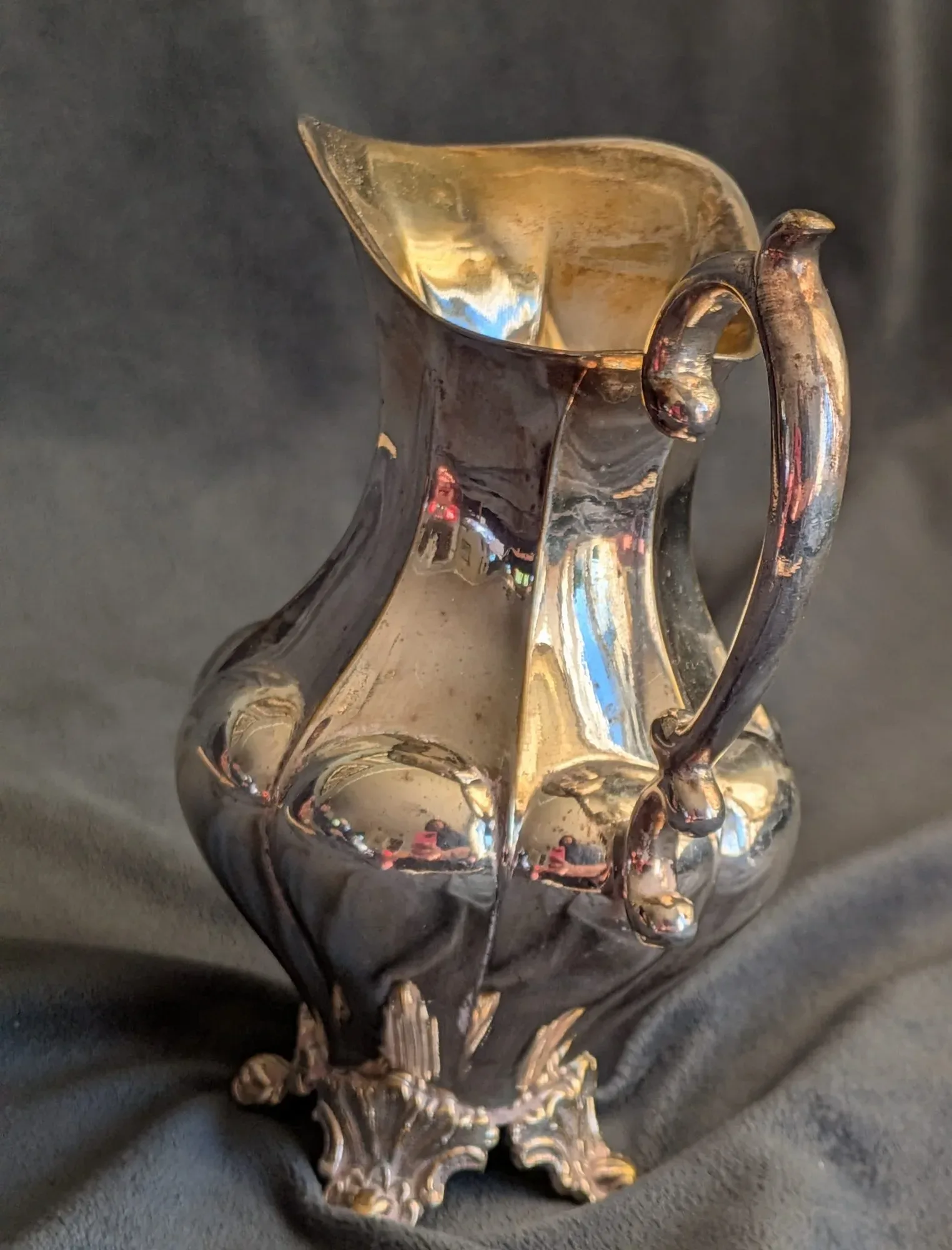 Silver-plated Cream Jug, CGH NS, Baroque Style - Image 8