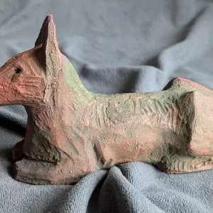 Handgjord Terracotta Djurfigur Planter, Rustik