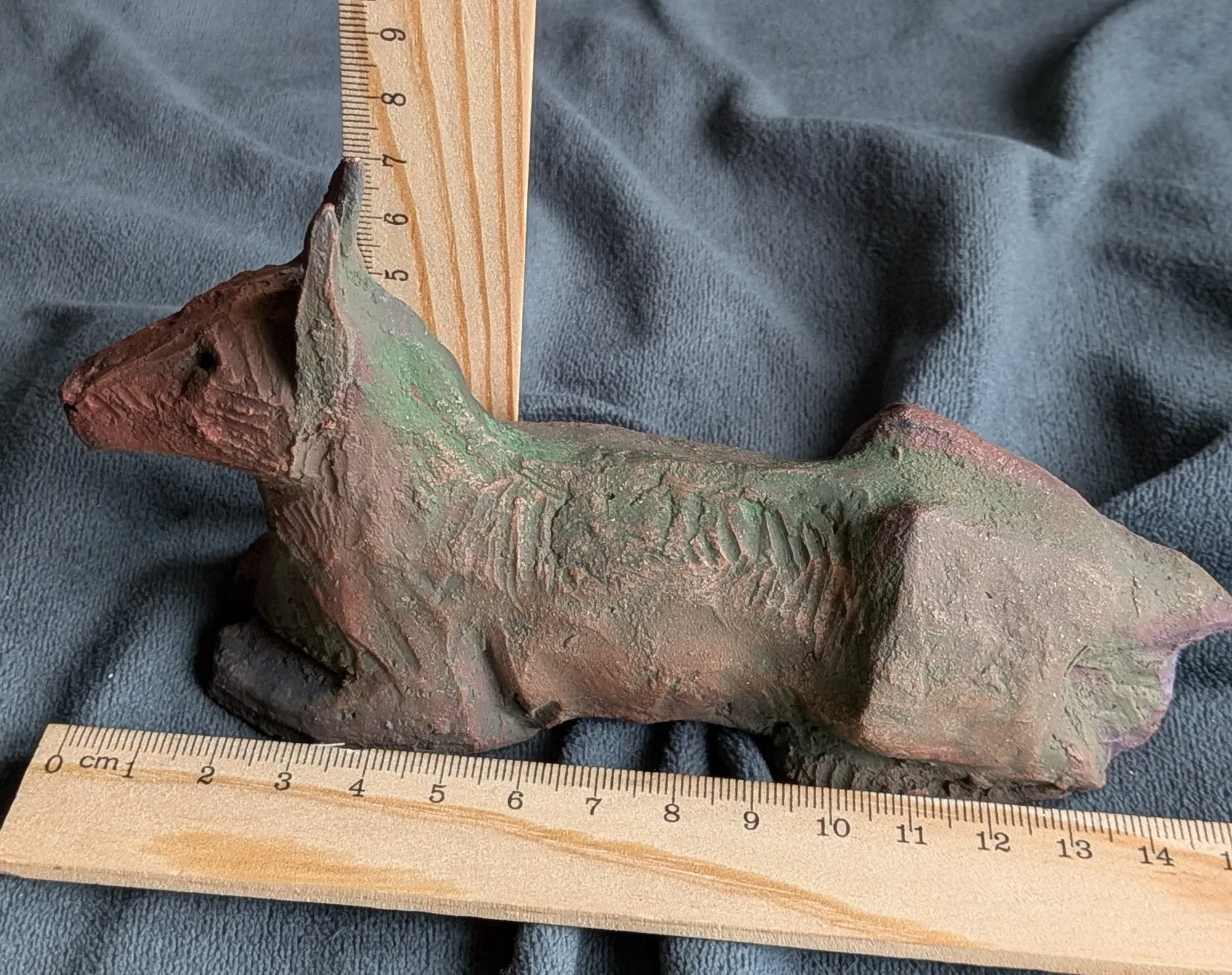 Handgjord Terracotta Djurfigur Planter, Rustik - Bild 4