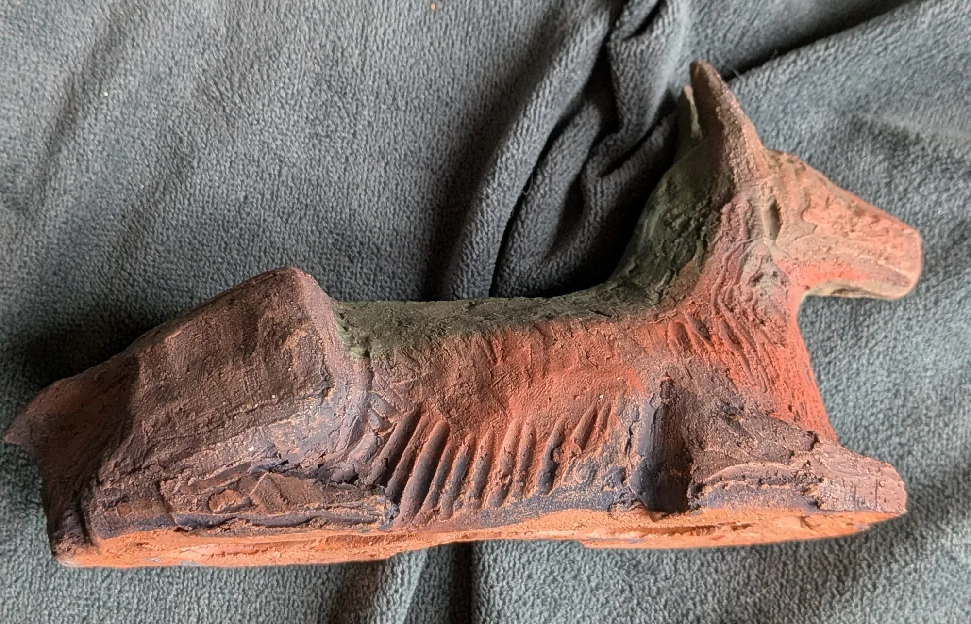 Handgjord Terracotta Djurfigur Planter, Rustik - Bild 2