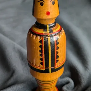 Träfigur, Handmålad, Folkloristisk, Vintage