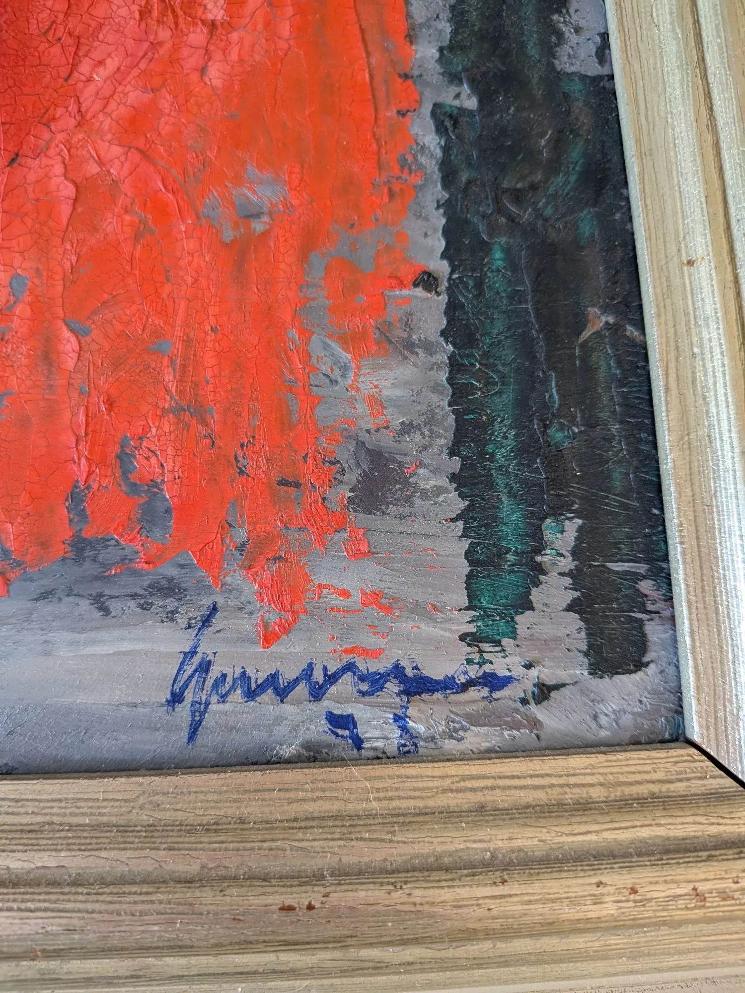 Oljemålning på duk, Impasto Porträtt, 1978 - Bild 7