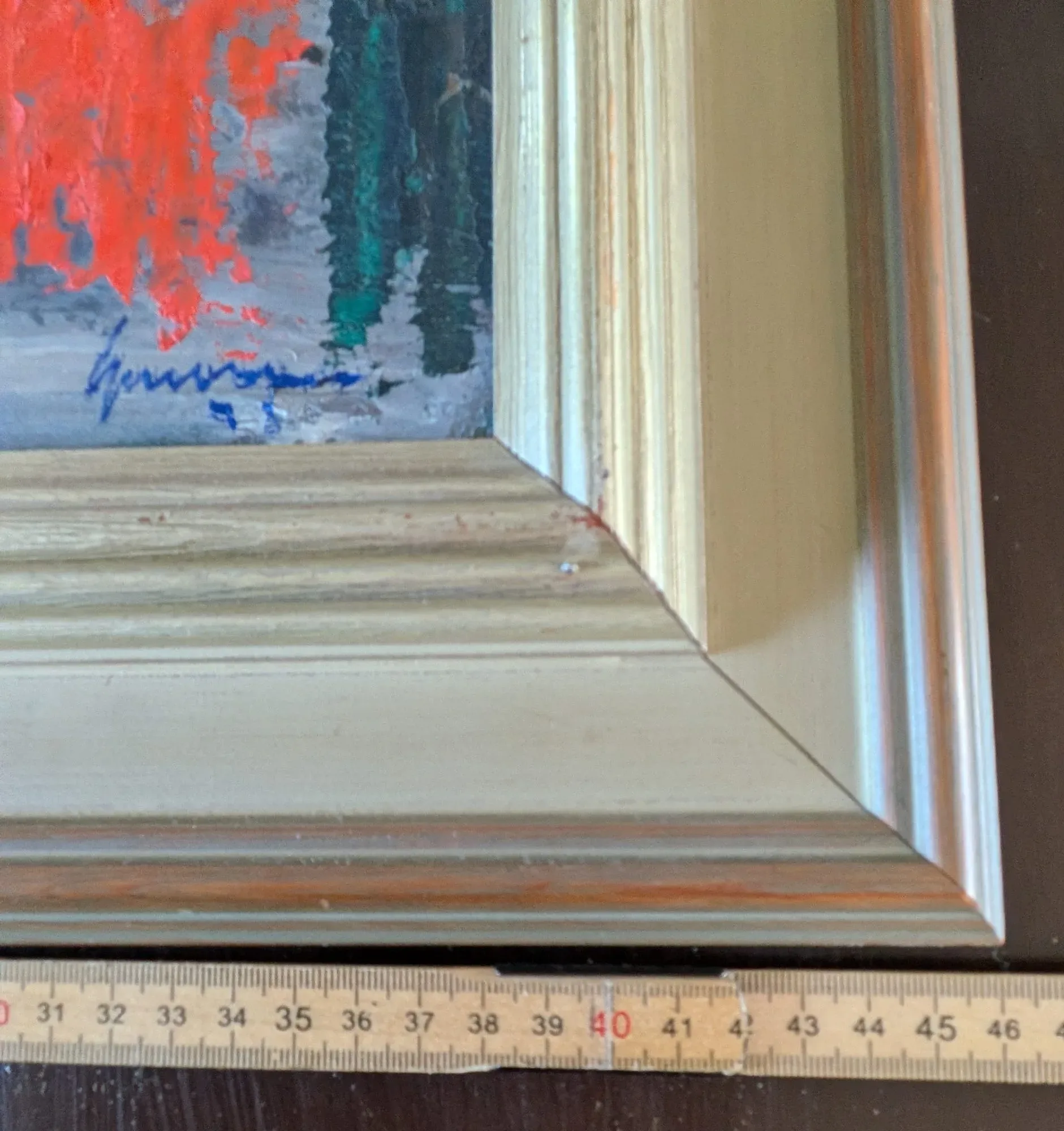 Oljemålning på duk, Impasto Porträtt, 1978 - Bild 3