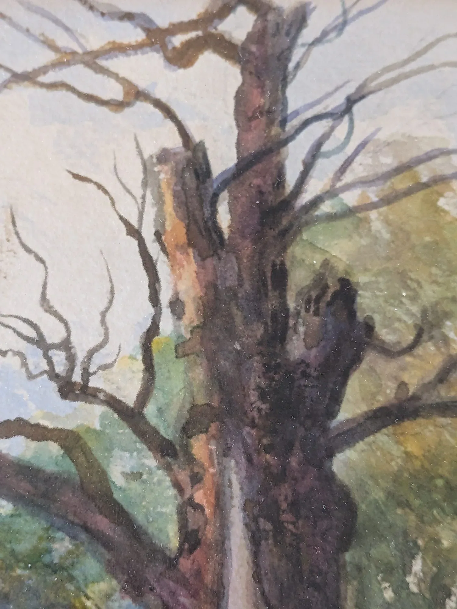 Conny Burman Watercolor: Landscape Park Motif, Period-Typical - Image 6