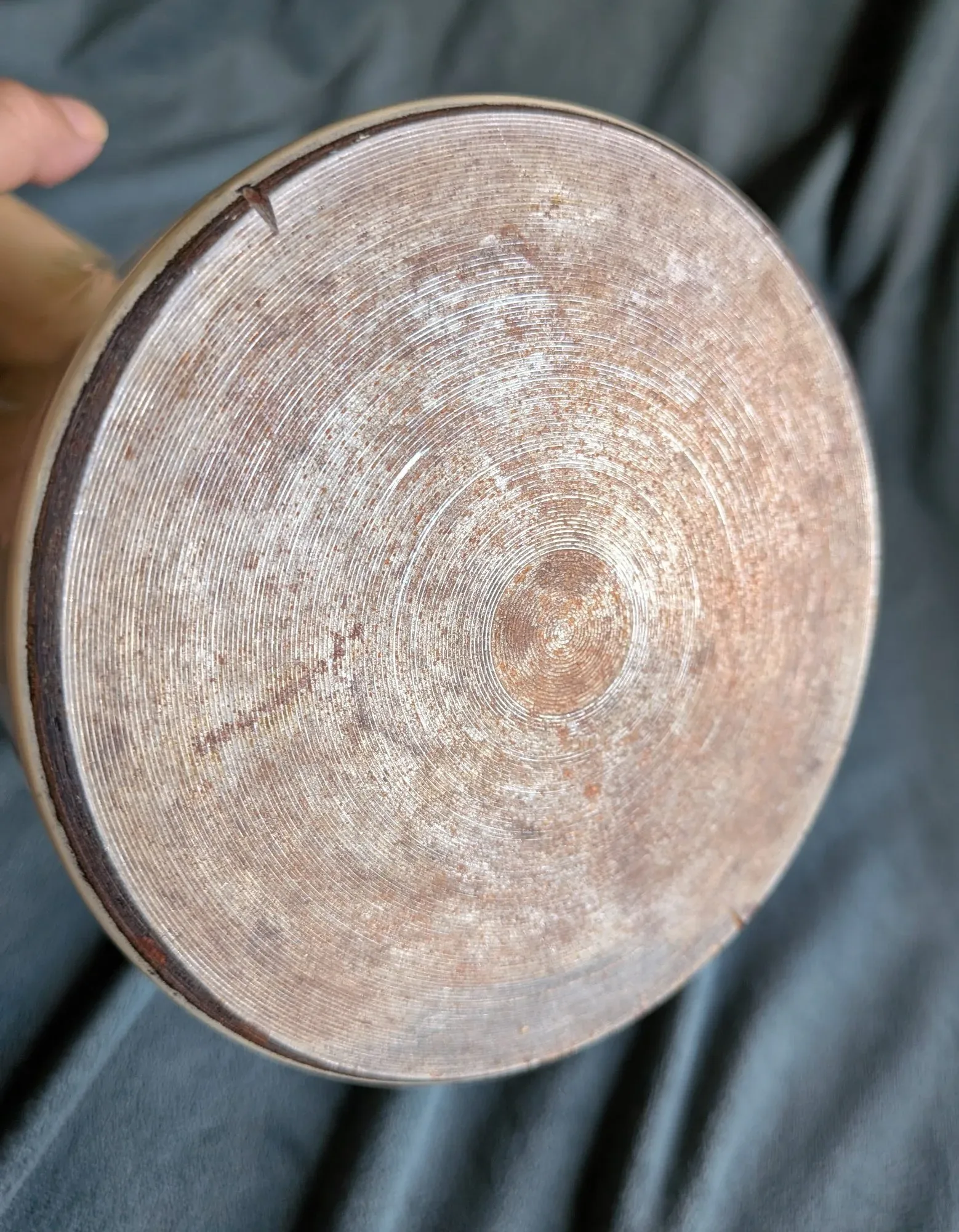 Emaljerad Kaffekanna Retro Krämvit Svart Grön - Bild 2