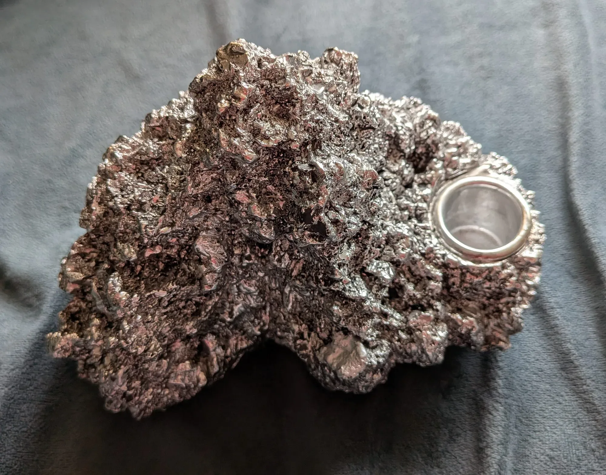 Solid Metal Candlestick, Industrial Design - Image 2
