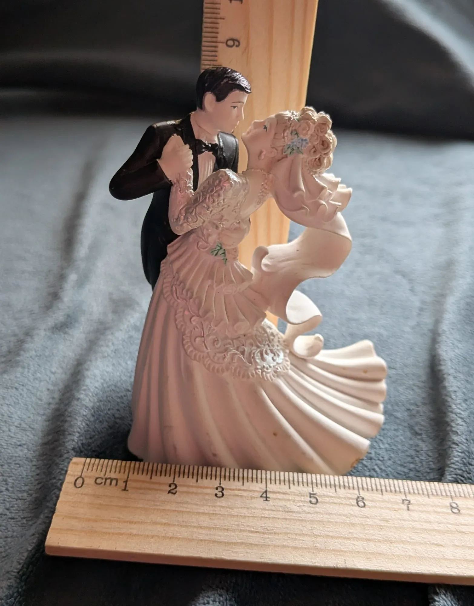 Dancing Bridal Couple Figurine, Resin, Wedding Decor - Image 2