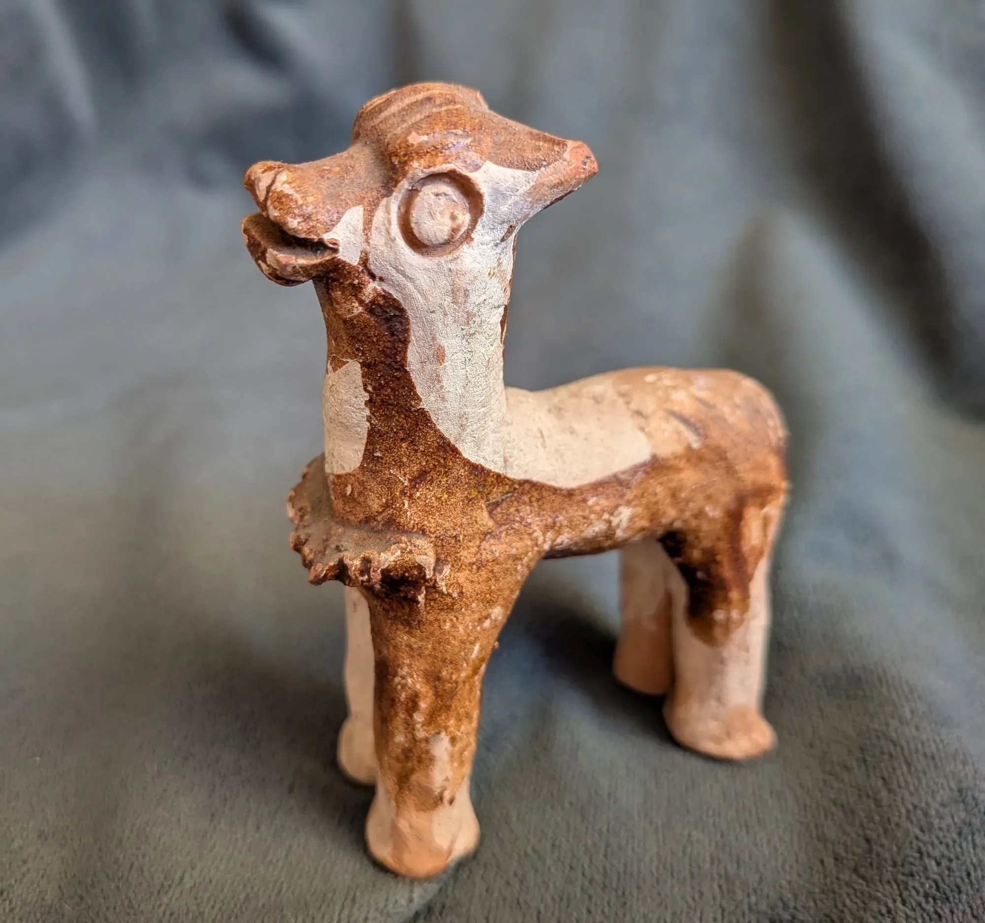 Handmade Ceramic Animal Figurine, Folk Style