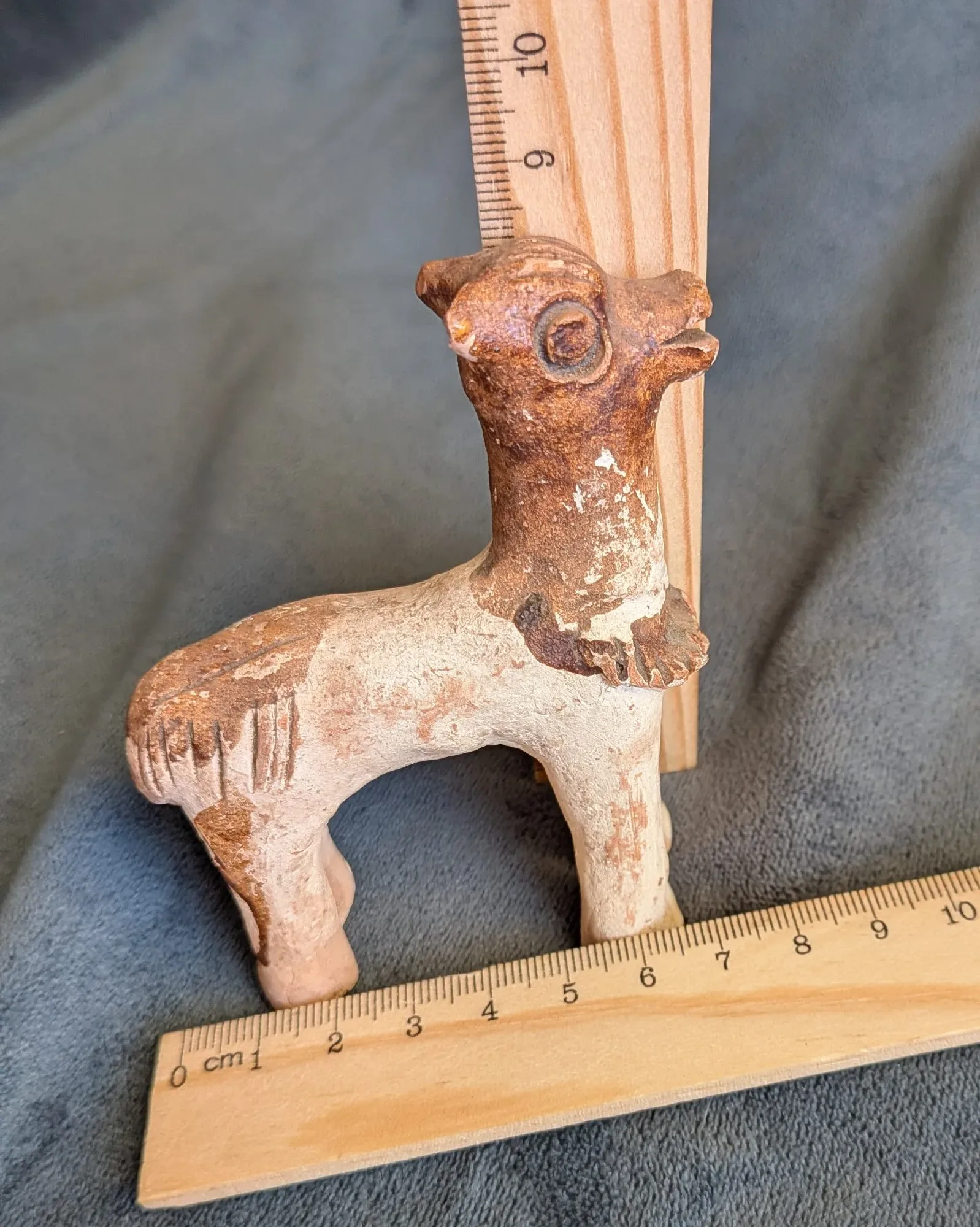 Handmade Ceramic Animal Figurine, Folk Style - Image 3