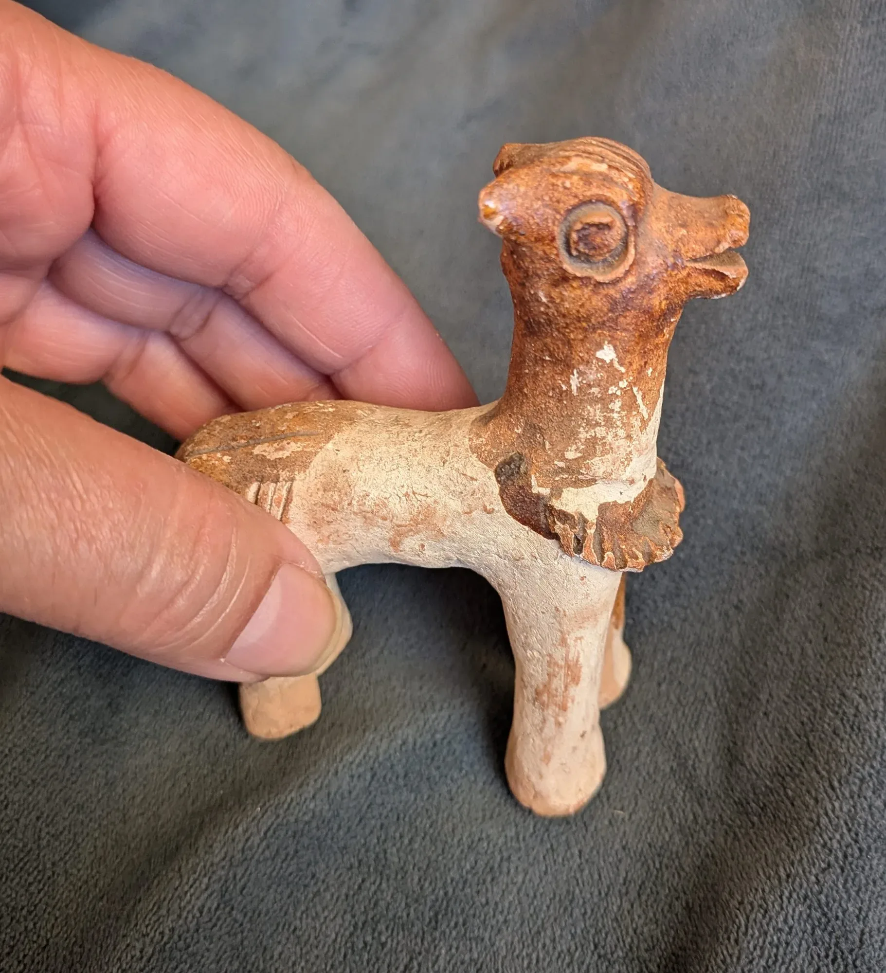 Handmade Ceramic Animal Figurine, Folk Style - Image 2