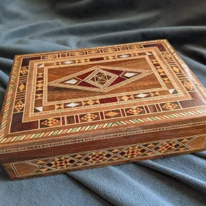 Oriental Style Inlaid Wooden Box