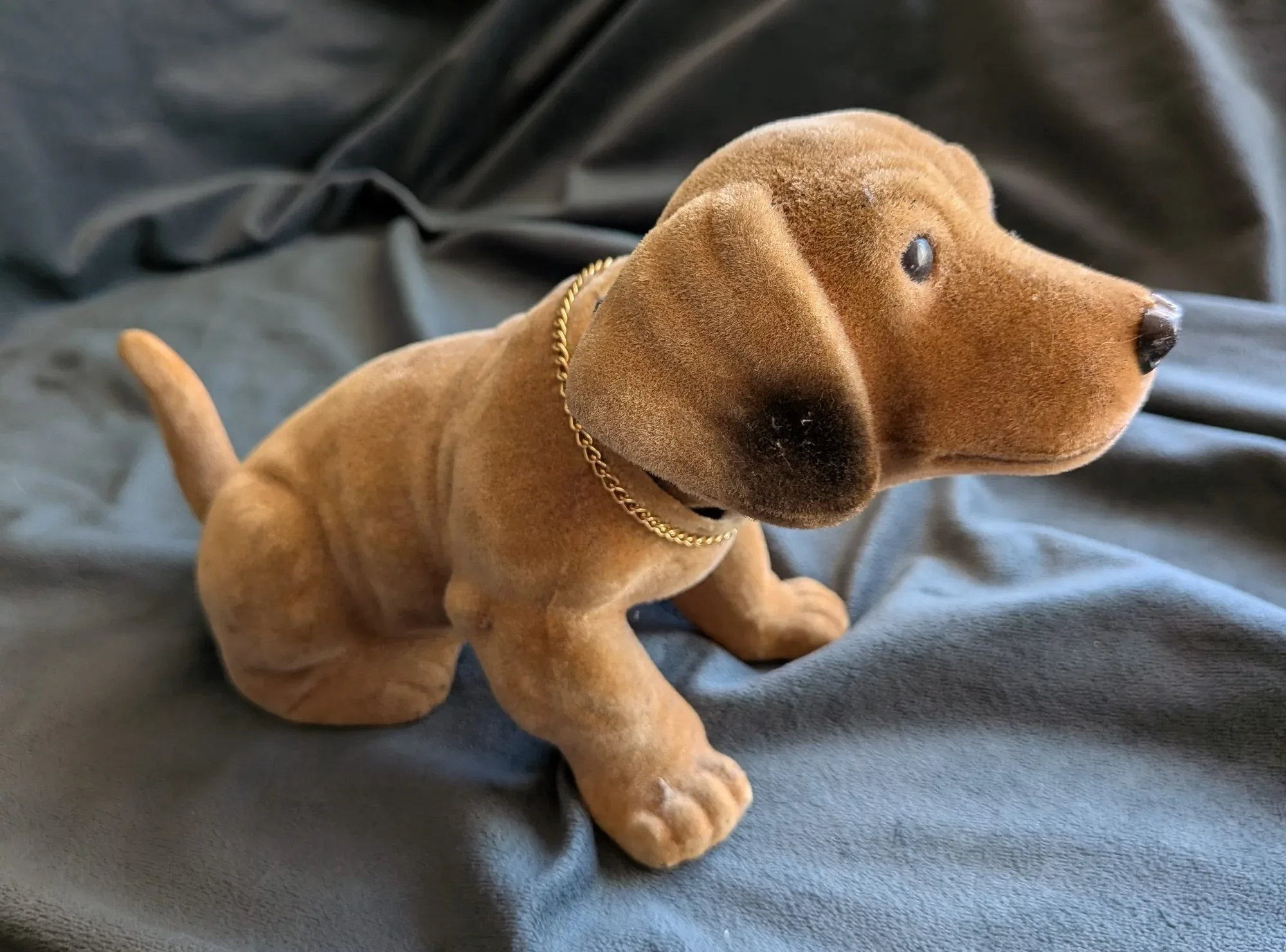 Flockad Dashund Bobblehead Figur, Retro - Bild 11