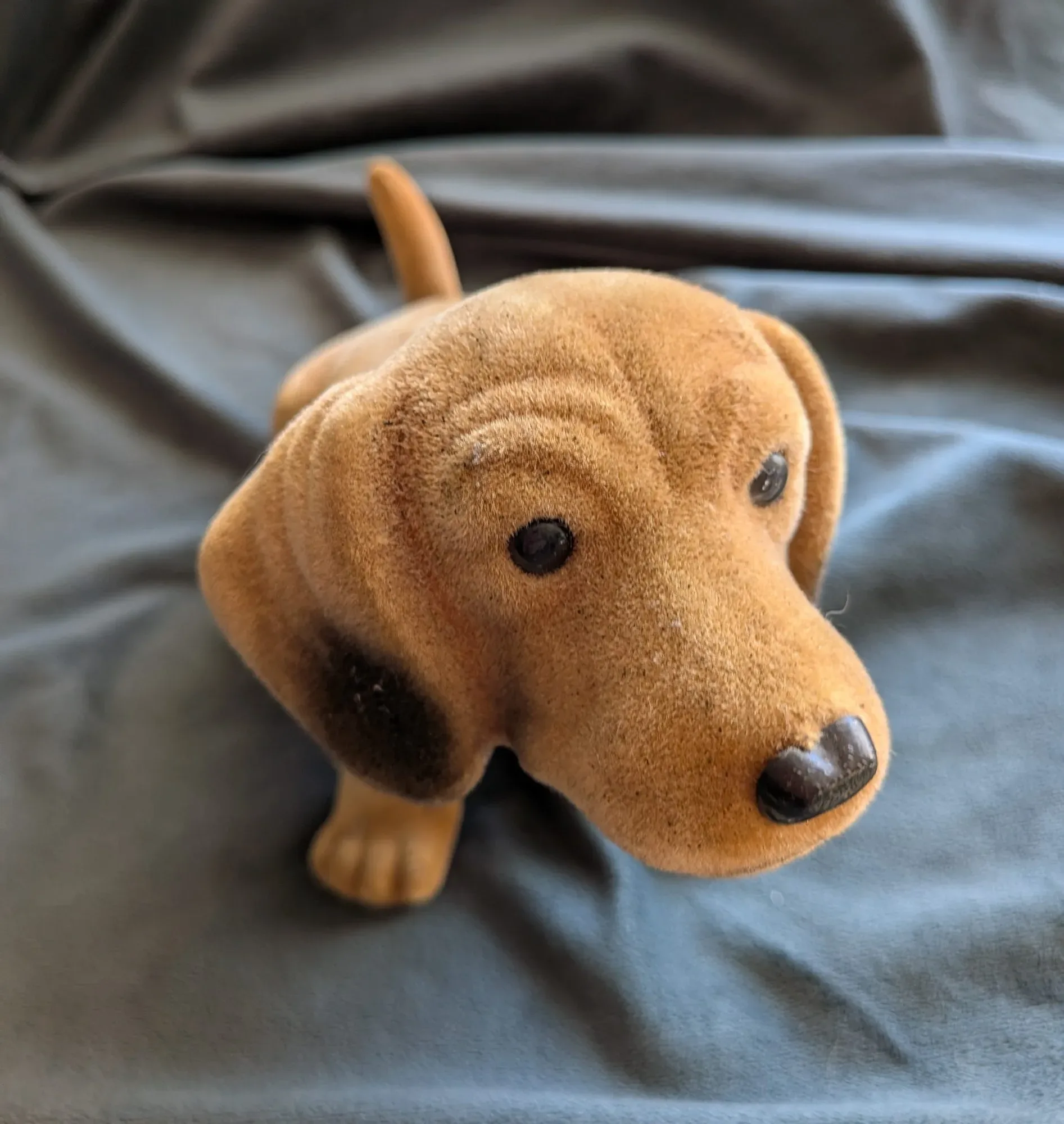 Flockad Dashund Bobblehead Figur, Retro - Bild 10